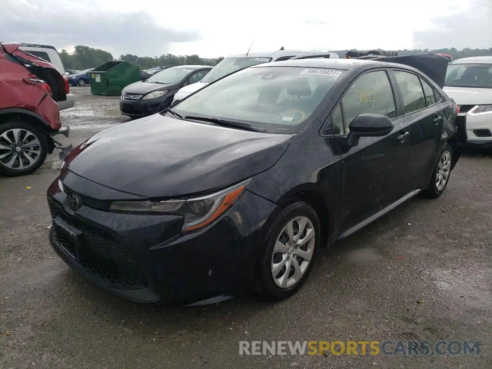 2 Photograph of a damaged car JTDEPRAE8LJ024643 TOYOTA COROLLA 2020