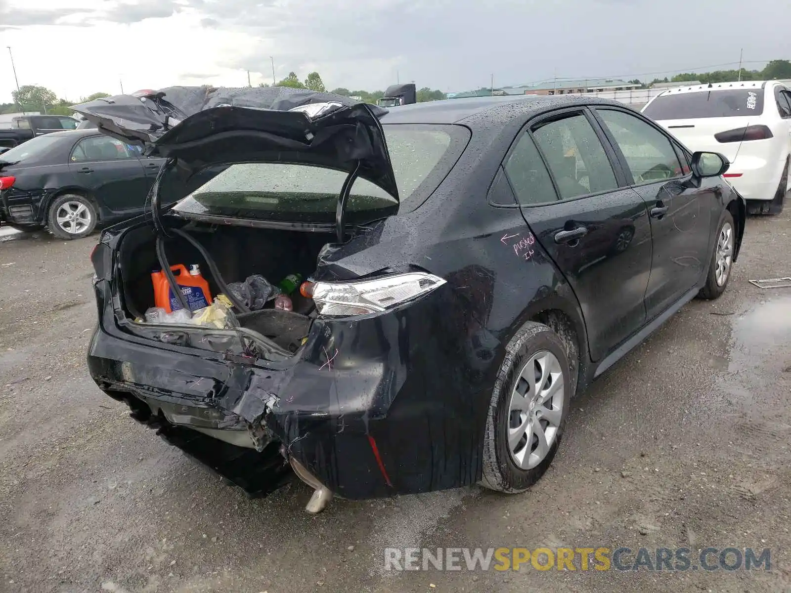 4 Photograph of a damaged car JTDEPRAE8LJ024643 TOYOTA COROLLA 2020