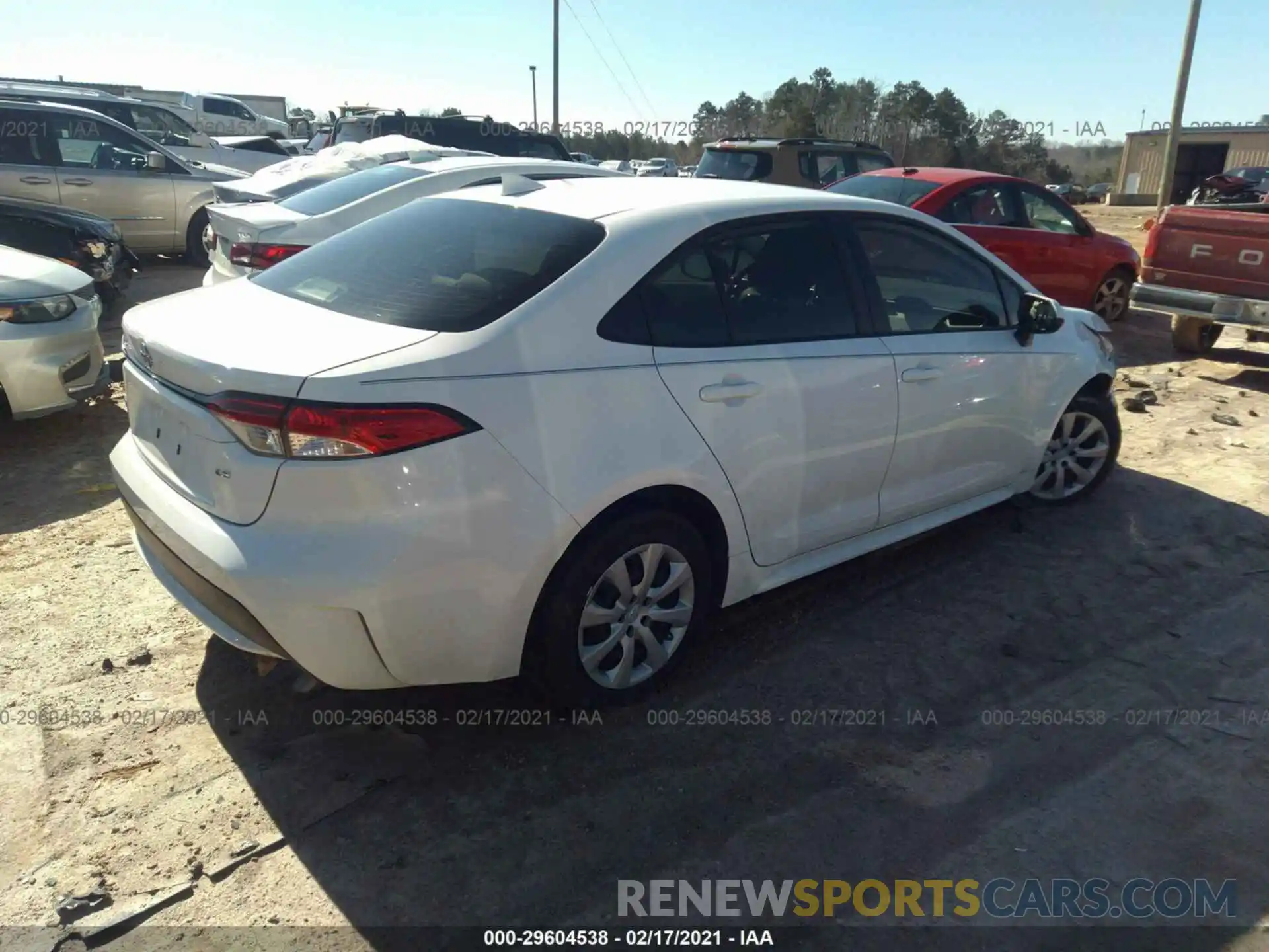 4 Photograph of a damaged car JTDEPRAE8LJ024769 TOYOTA COROLLA 2020