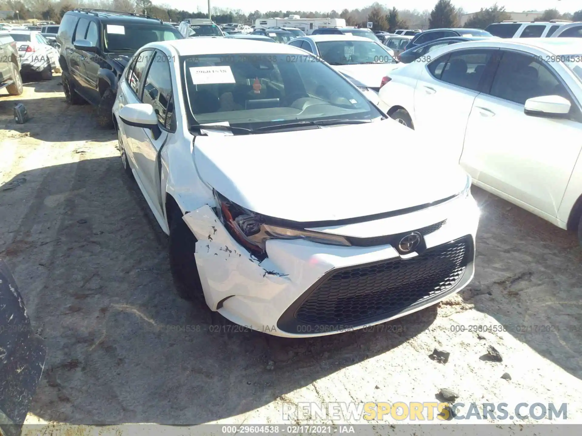 6 Photograph of a damaged car JTDEPRAE8LJ024769 TOYOTA COROLLA 2020