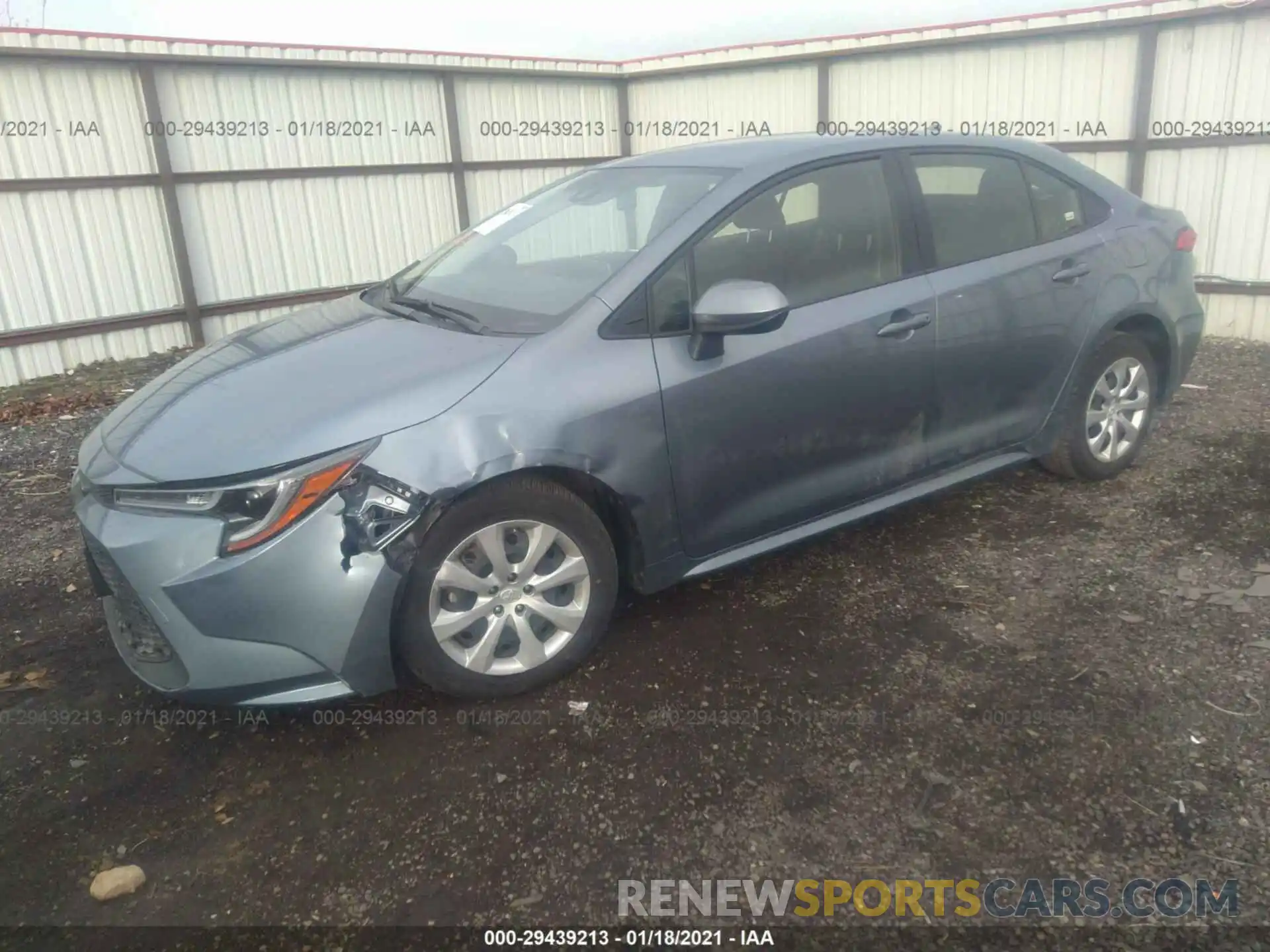 2 Photograph of a damaged car JTDEPRAE8LJ025050 TOYOTA COROLLA 2020