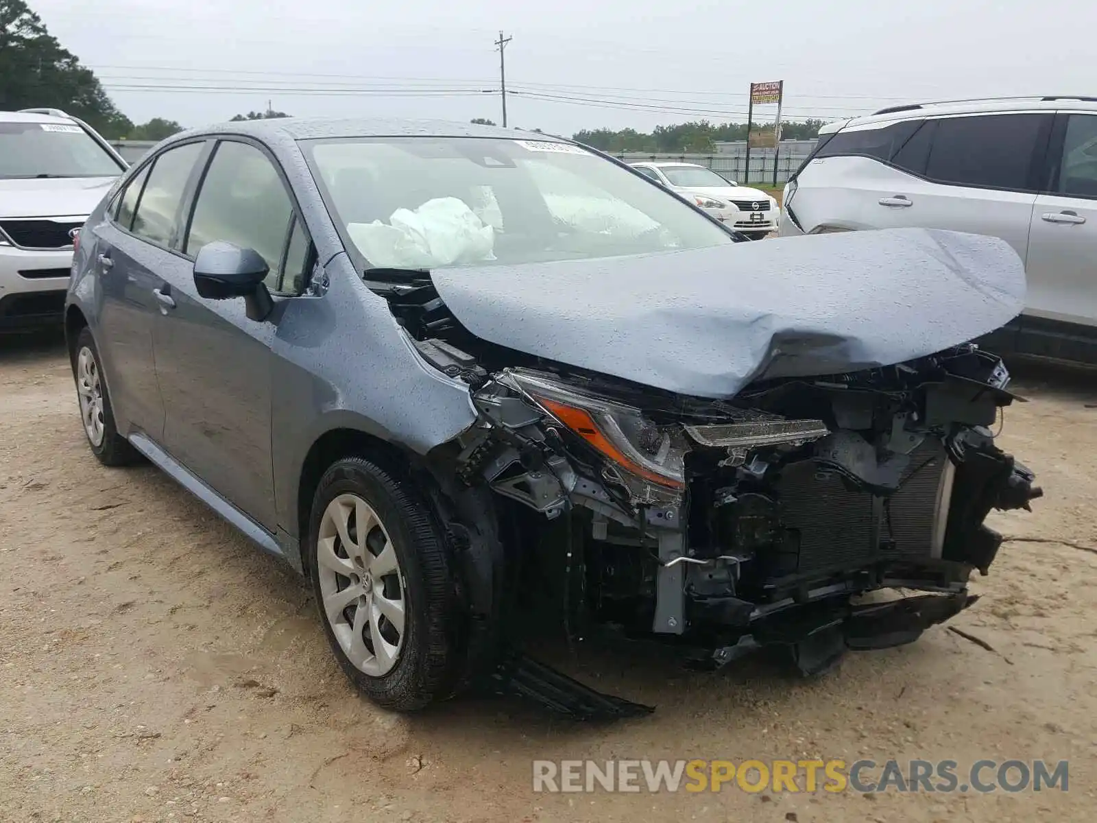 1 Photograph of a damaged car JTDEPRAE8LJ025064 TOYOTA COROLLA 2020