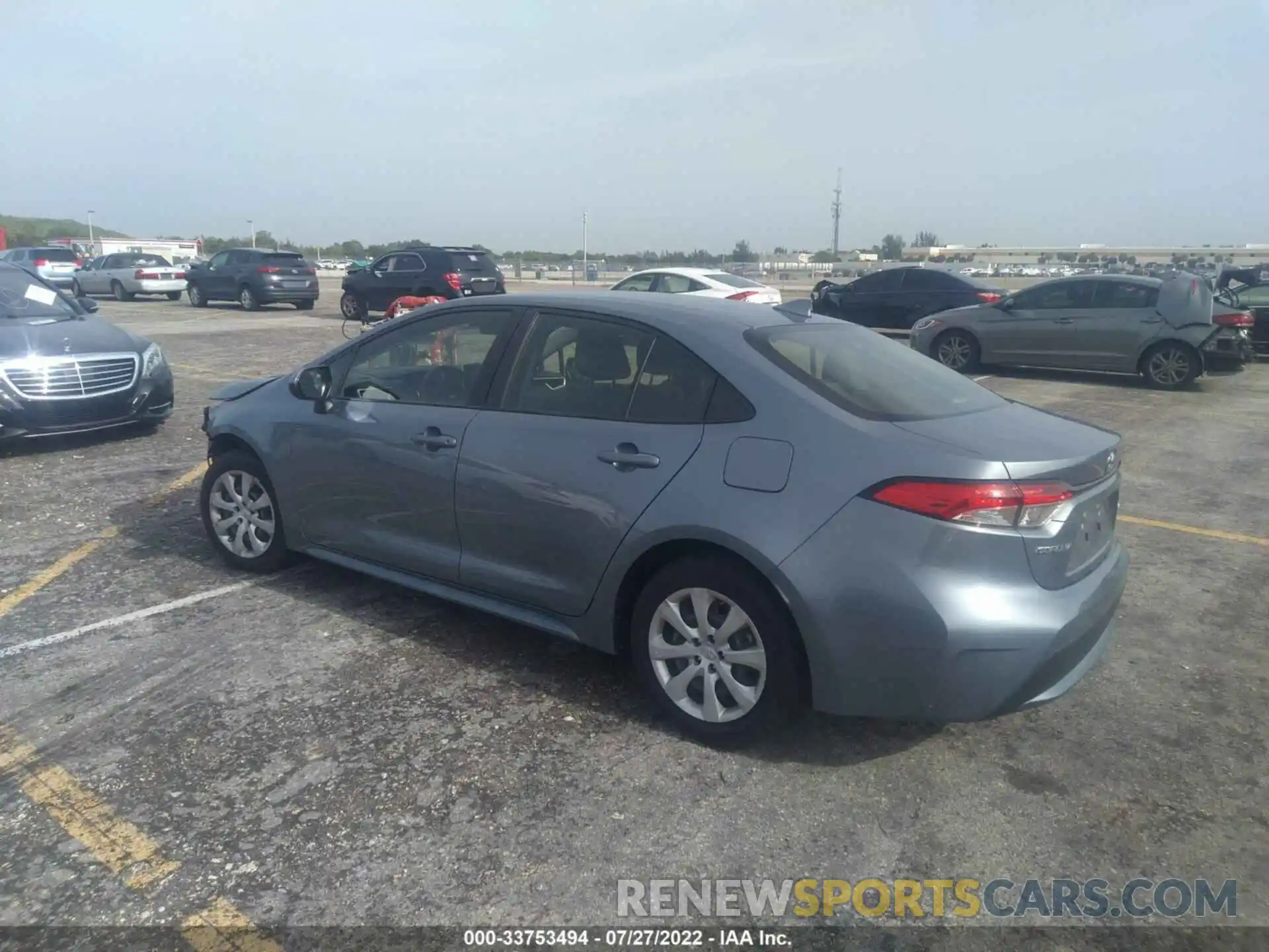 3 Photograph of a damaged car JTDEPRAE8LJ025078 TOYOTA COROLLA 2020