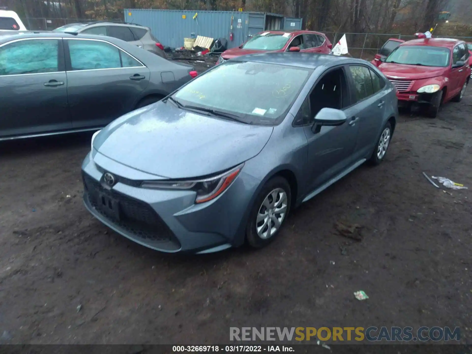 2 Photograph of a damaged car JTDEPRAE8LJ027302 TOYOTA COROLLA 2020