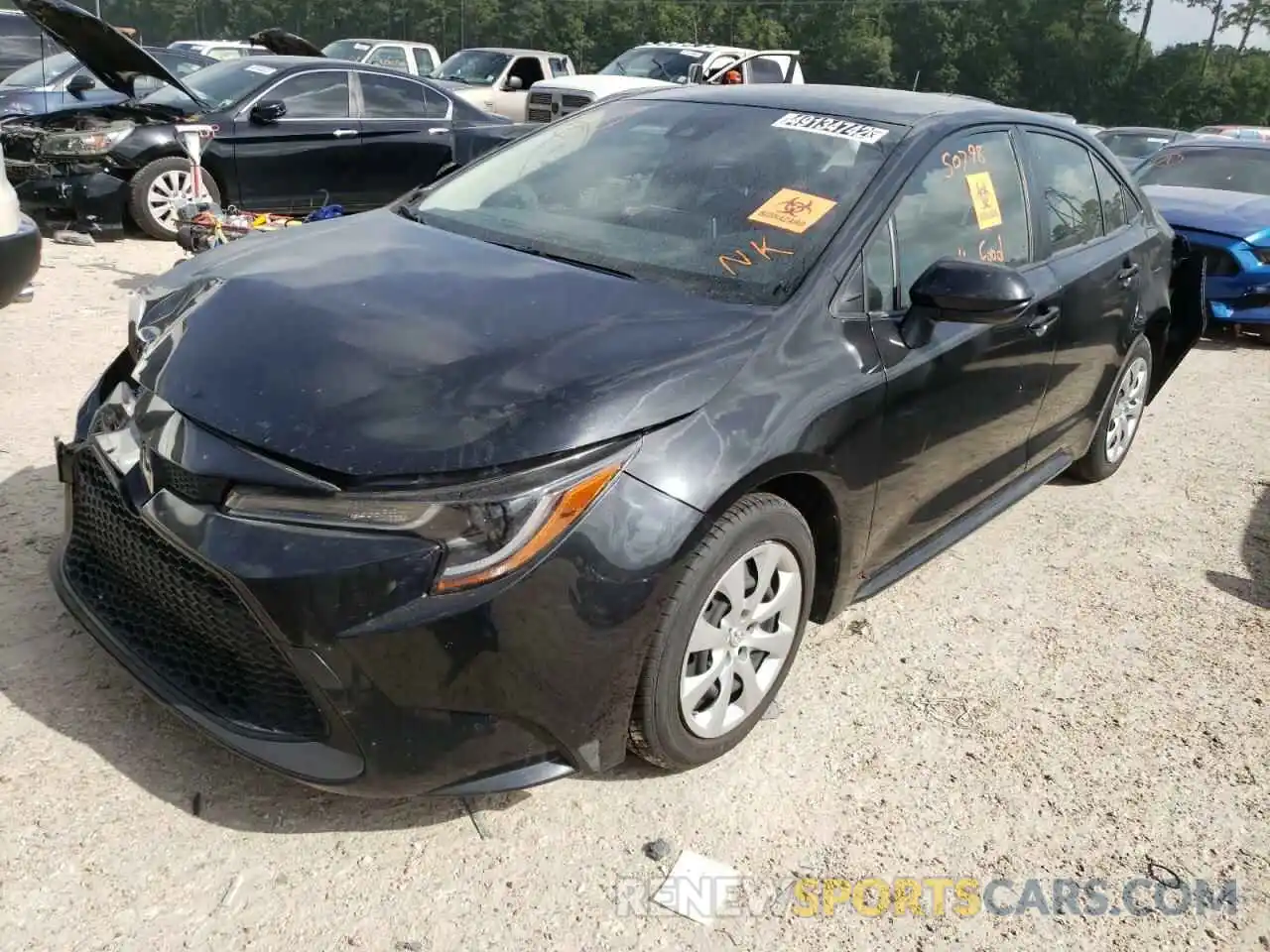 2 Photograph of a damaged car JTDEPRAE8LJ027722 TOYOTA COROLLA 2020