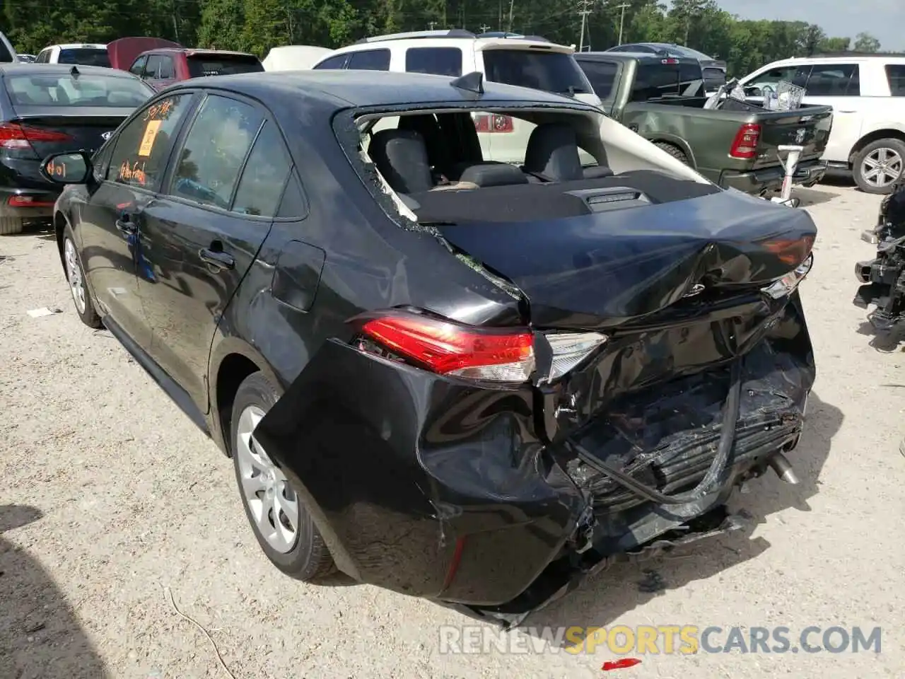 3 Photograph of a damaged car JTDEPRAE8LJ027722 TOYOTA COROLLA 2020