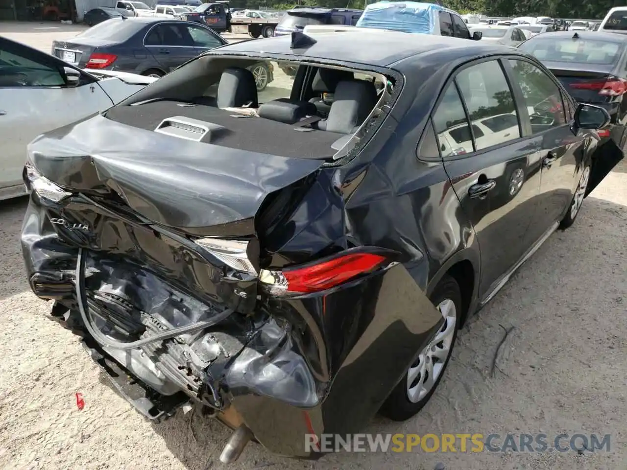 4 Photograph of a damaged car JTDEPRAE8LJ027722 TOYOTA COROLLA 2020