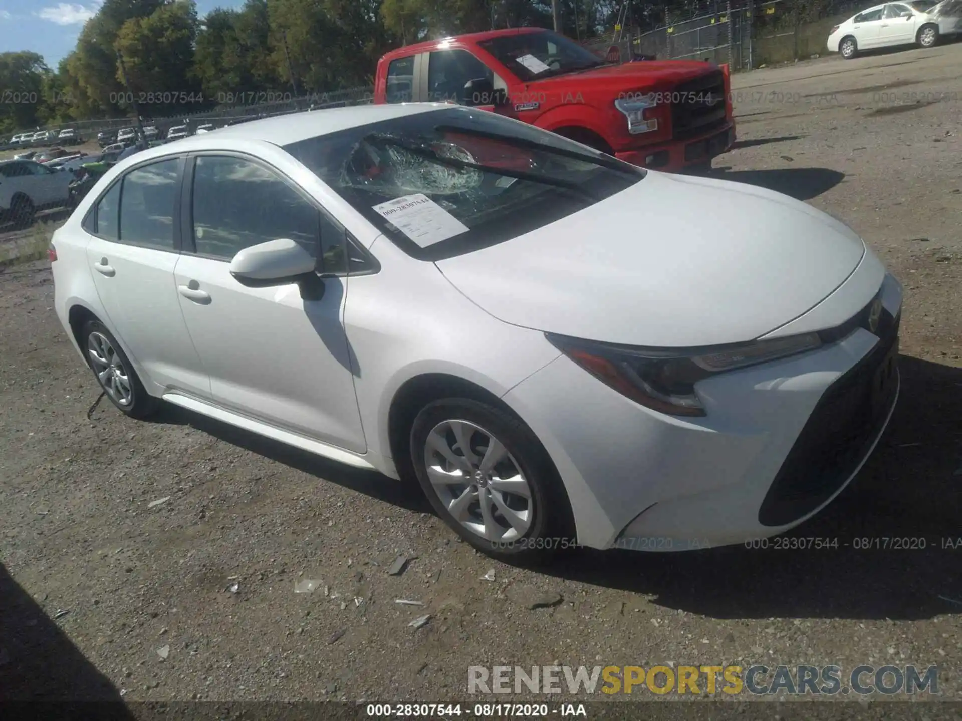 1 Photograph of a damaged car JTDEPRAE8LJ028286 TOYOTA COROLLA 2020