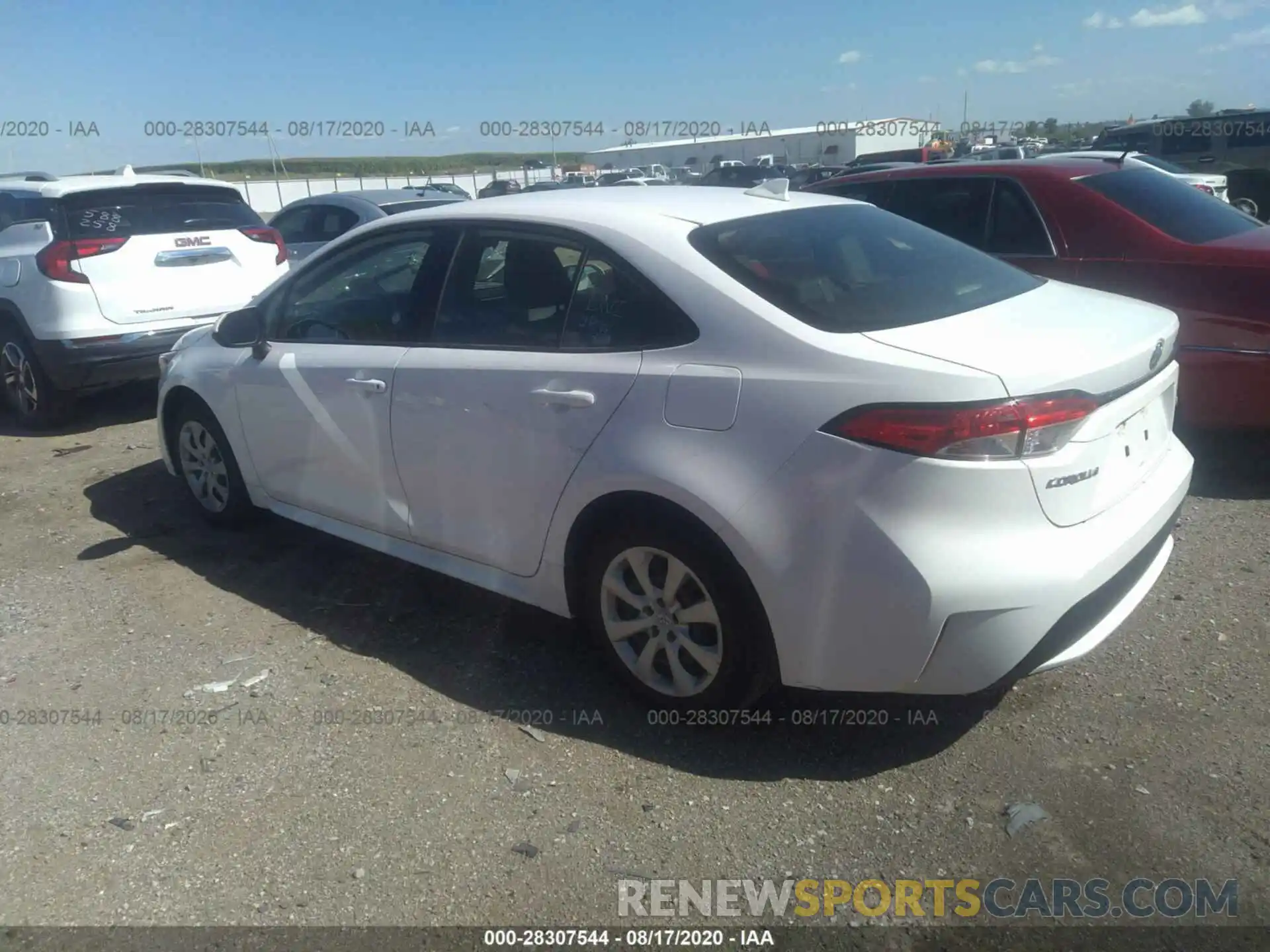 3 Photograph of a damaged car JTDEPRAE8LJ028286 TOYOTA COROLLA 2020