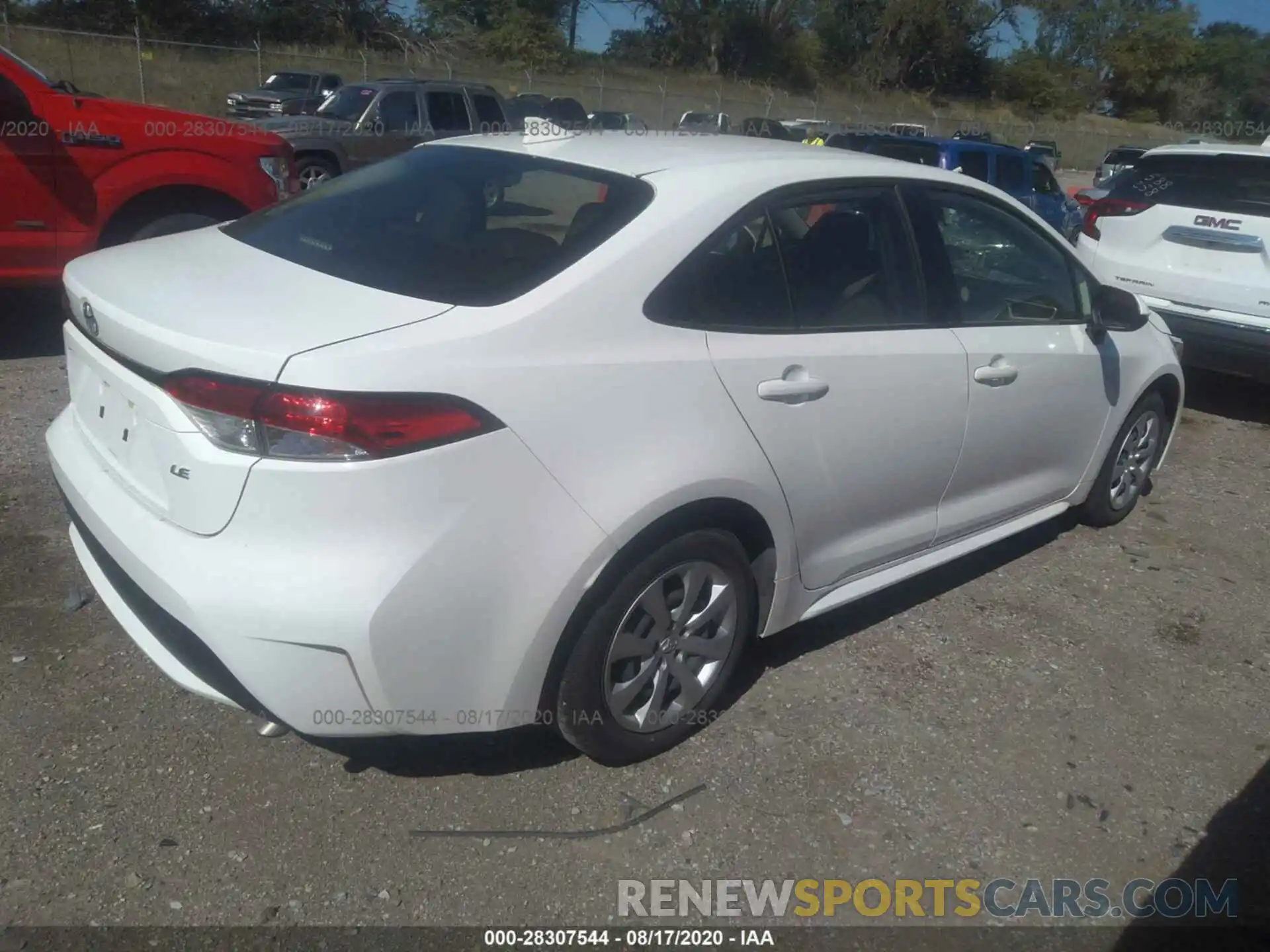 4 Photograph of a damaged car JTDEPRAE8LJ028286 TOYOTA COROLLA 2020