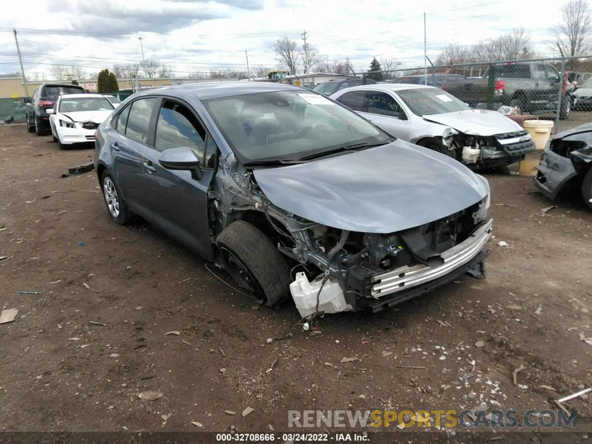 1 Photograph of a damaged car JTDEPRAE8LJ028451 TOYOTA COROLLA 2020