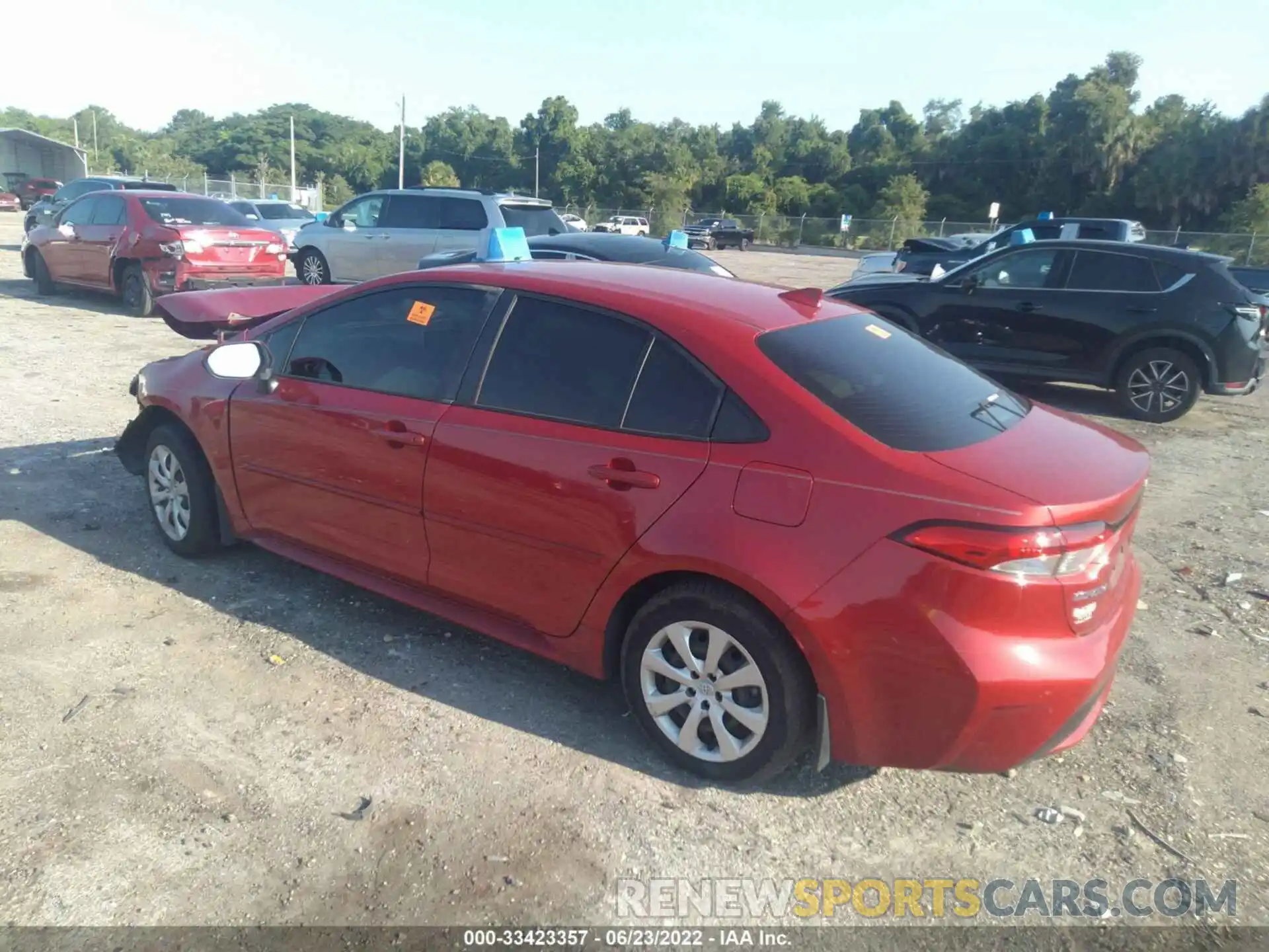 3 Photograph of a damaged car JTDEPRAE8LJ028644 TOYOTA COROLLA 2020