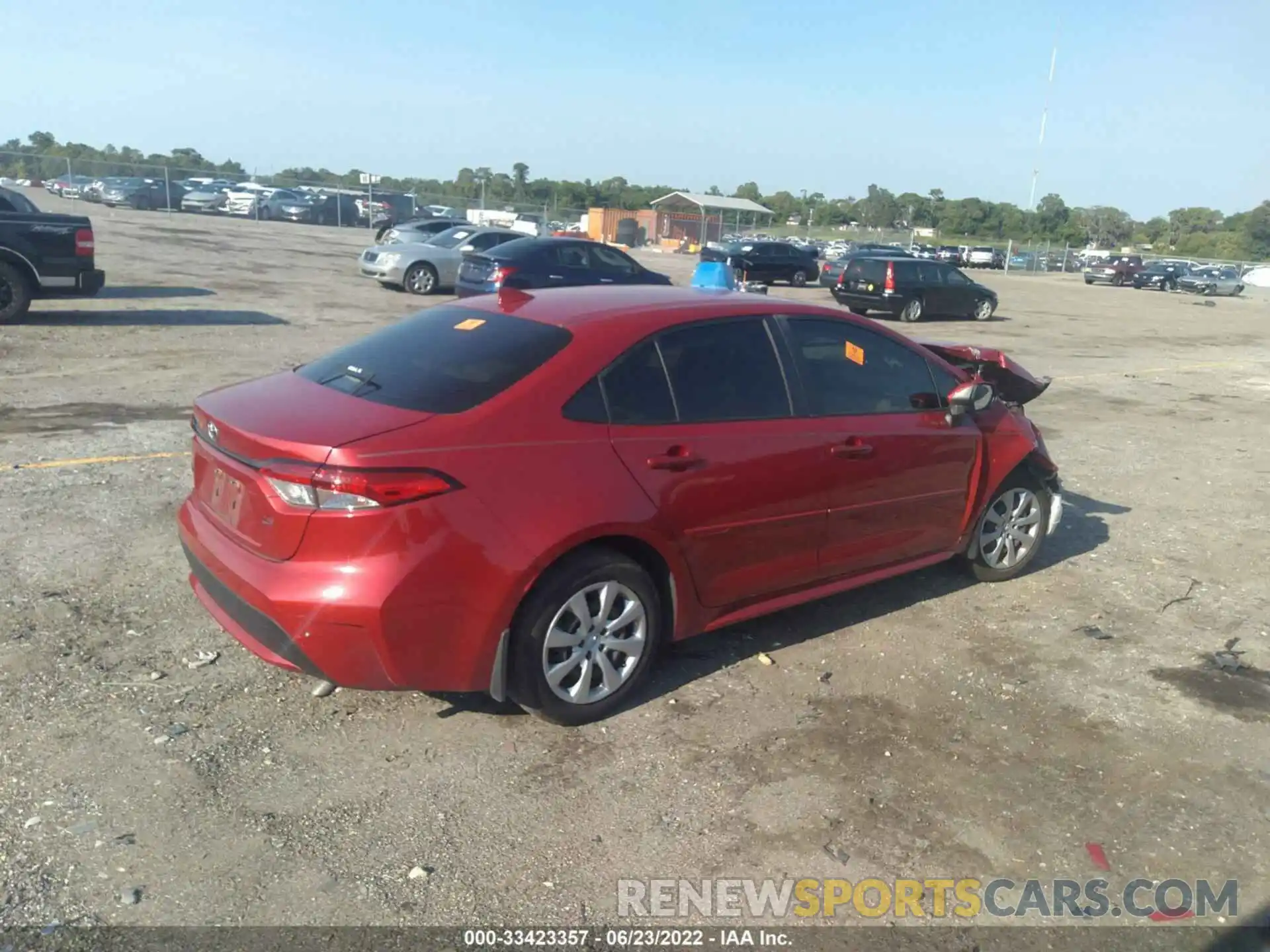 4 Photograph of a damaged car JTDEPRAE8LJ028644 TOYOTA COROLLA 2020