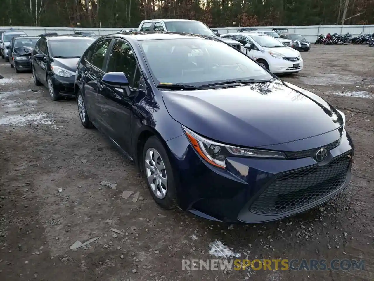 1 Photograph of a damaged car JTDEPRAE8LJ028742 TOYOTA COROLLA 2020