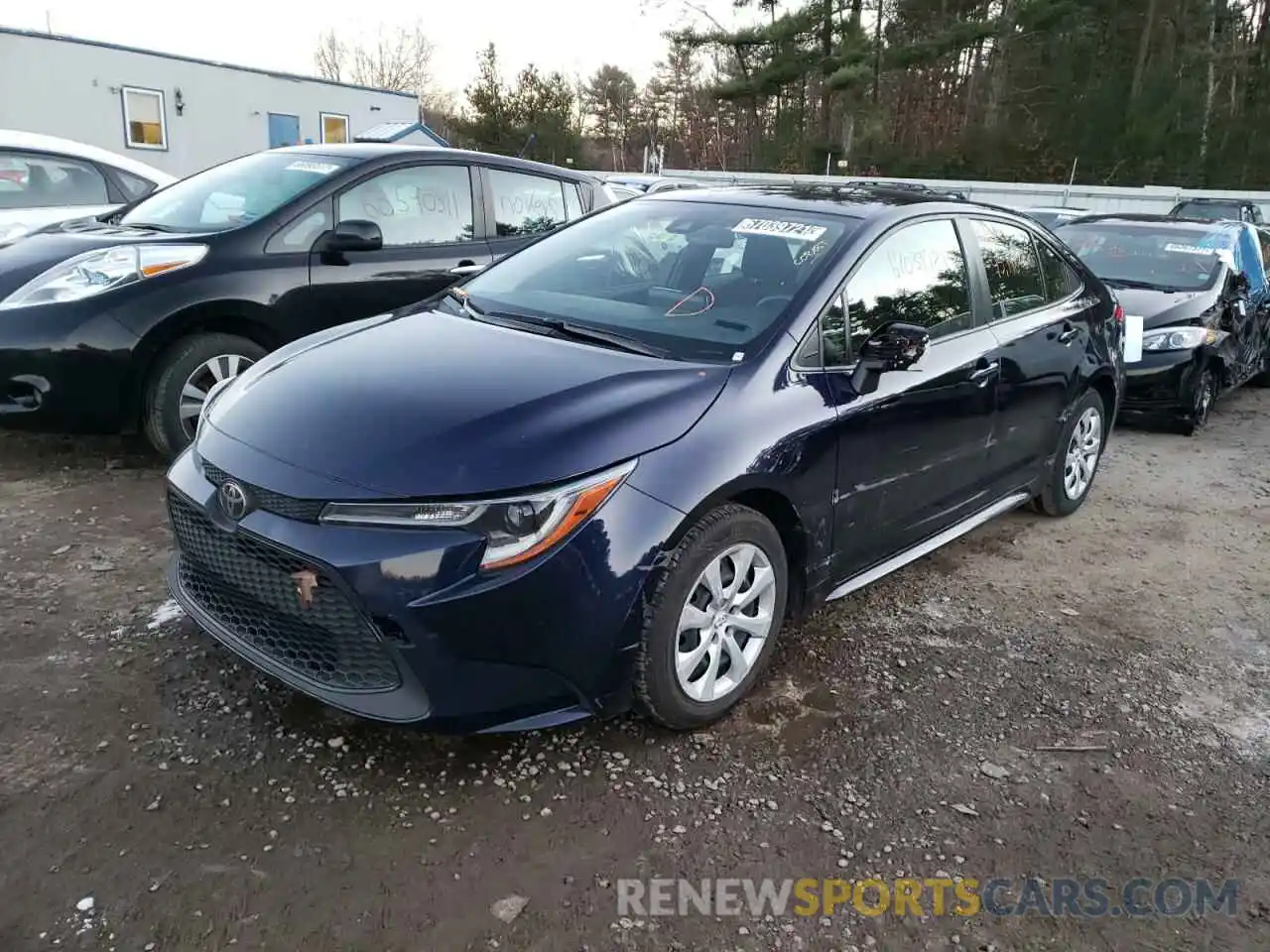 2 Photograph of a damaged car JTDEPRAE8LJ028742 TOYOTA COROLLA 2020