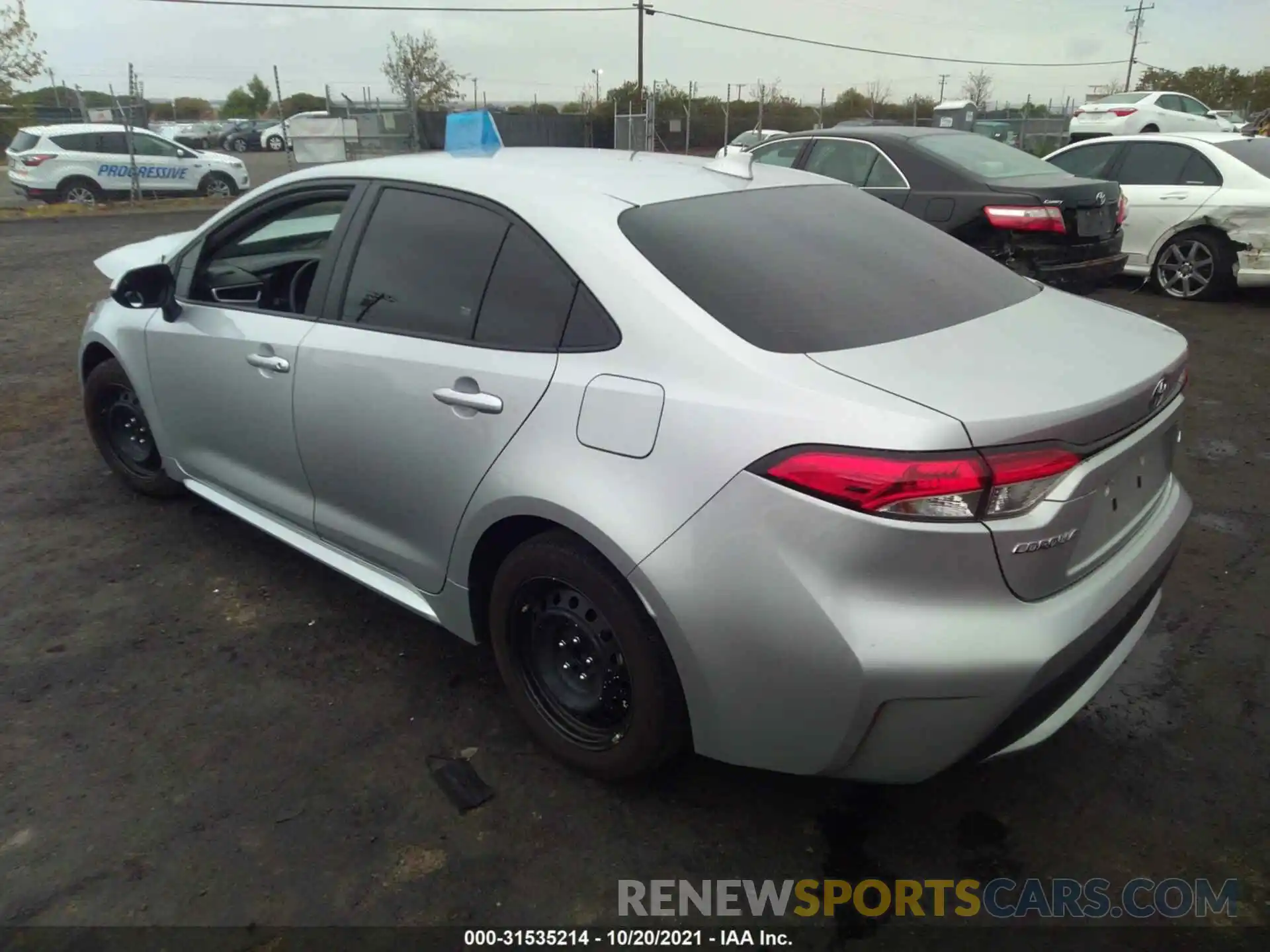 3 Photograph of a damaged car JTDEPRAE8LJ028868 TOYOTA COROLLA 2020