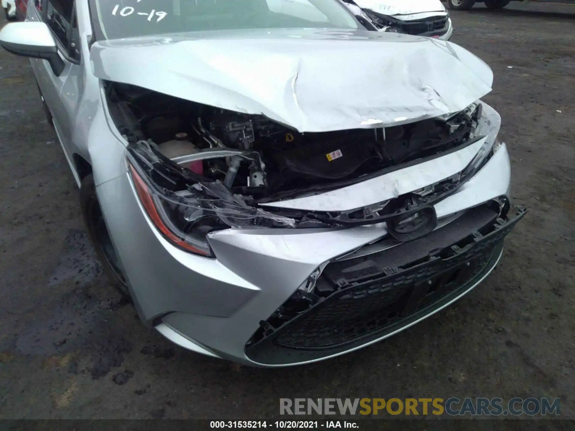 6 Photograph of a damaged car JTDEPRAE8LJ028868 TOYOTA COROLLA 2020