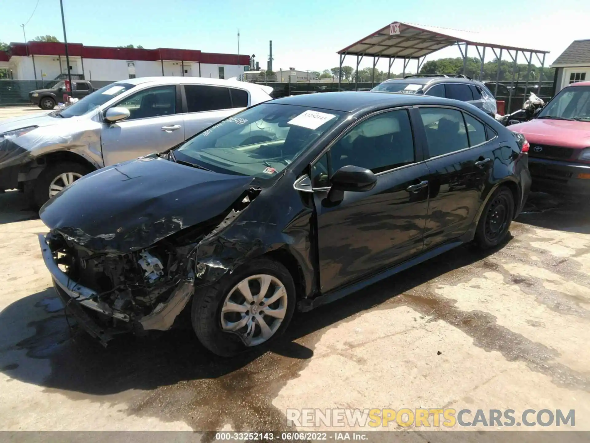 2 Photograph of a damaged car JTDEPRAE8LJ029115 TOYOTA COROLLA 2020