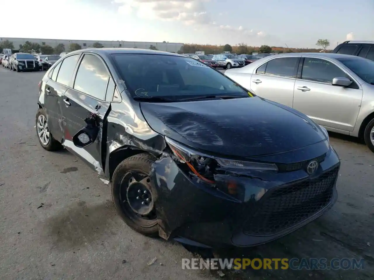 1 Photograph of a damaged car JTDEPRAE8LJ029132 TOYOTA COROLLA 2020