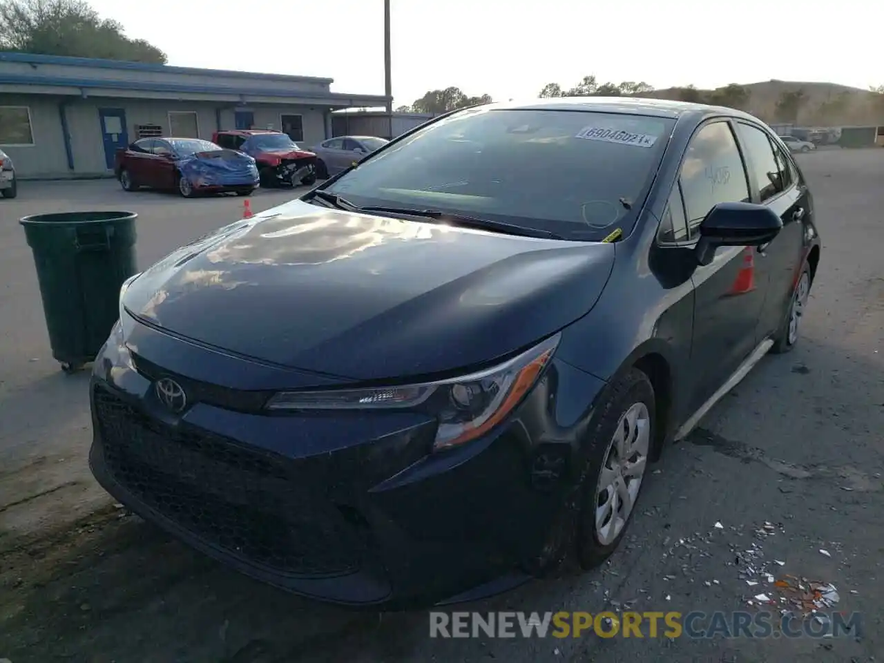 2 Photograph of a damaged car JTDEPRAE8LJ029132 TOYOTA COROLLA 2020