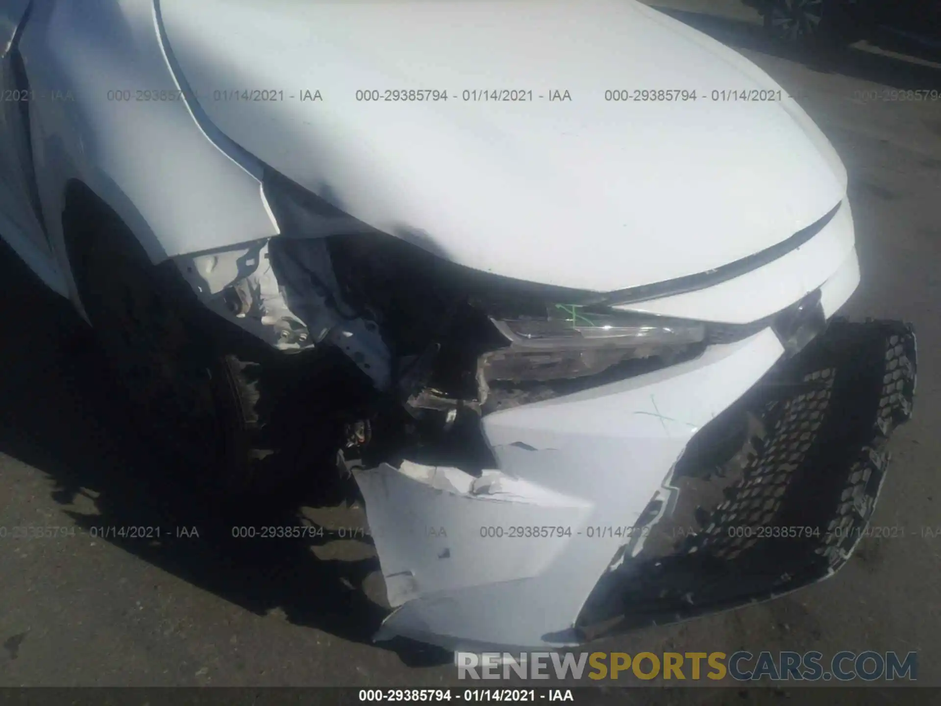 6 Photograph of a damaged car JTDEPRAE8LJ029180 TOYOTA COROLLA 2020