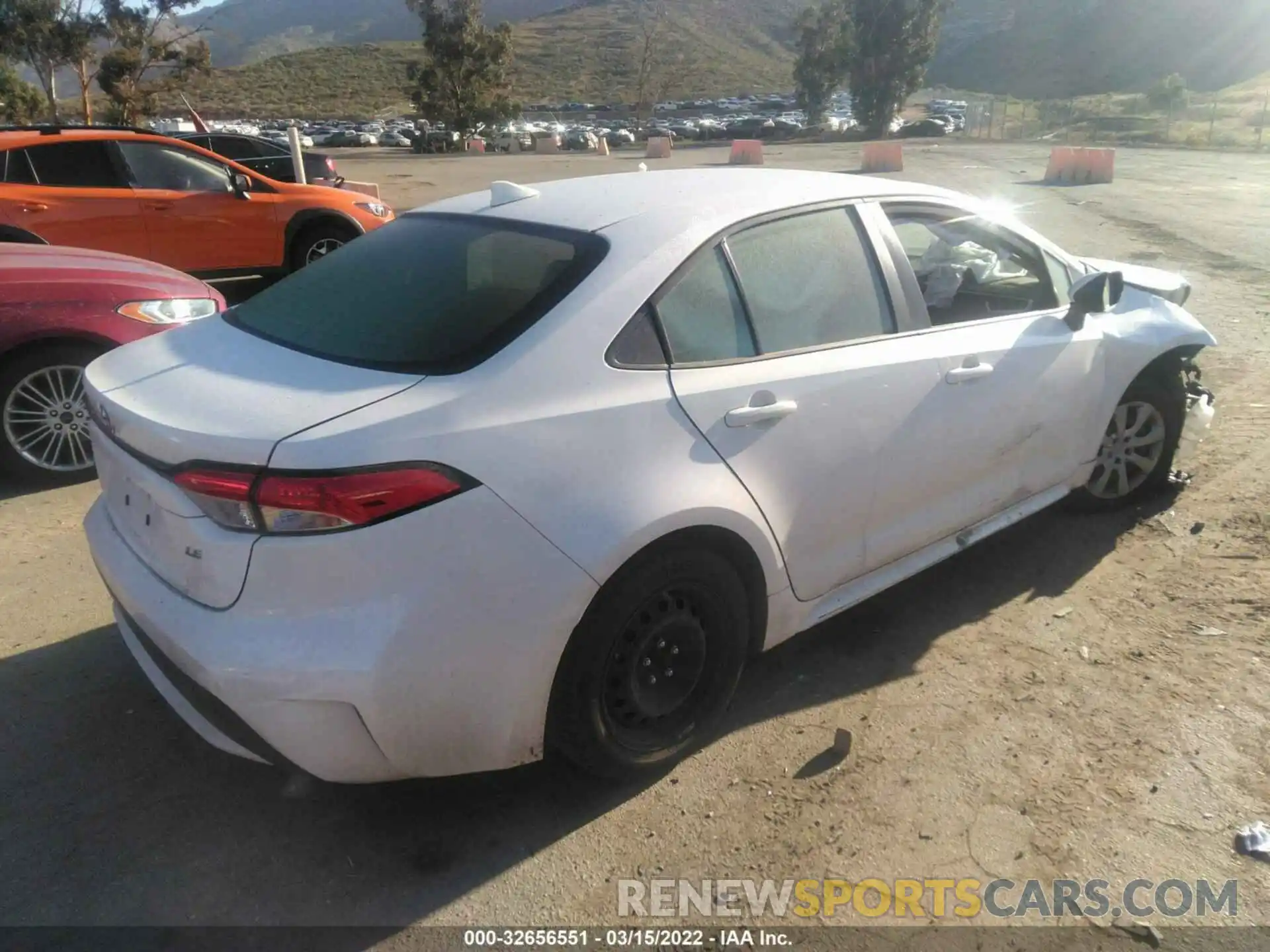 4 Photograph of a damaged car JTDEPRAE8LJ029843 TOYOTA COROLLA 2020