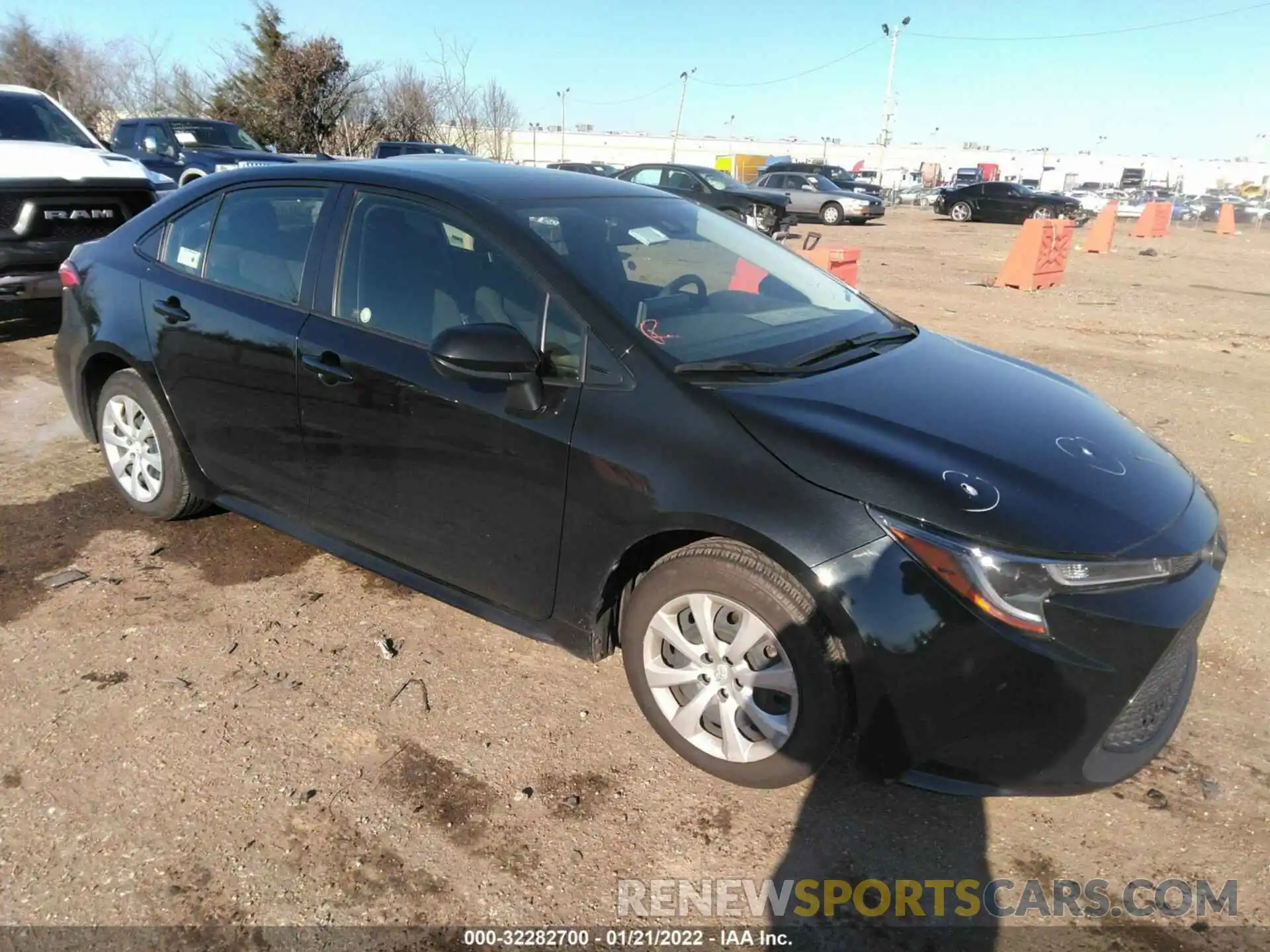 1 Photograph of a damaged car JTDEPRAE8LJ029938 TOYOTA COROLLA 2020