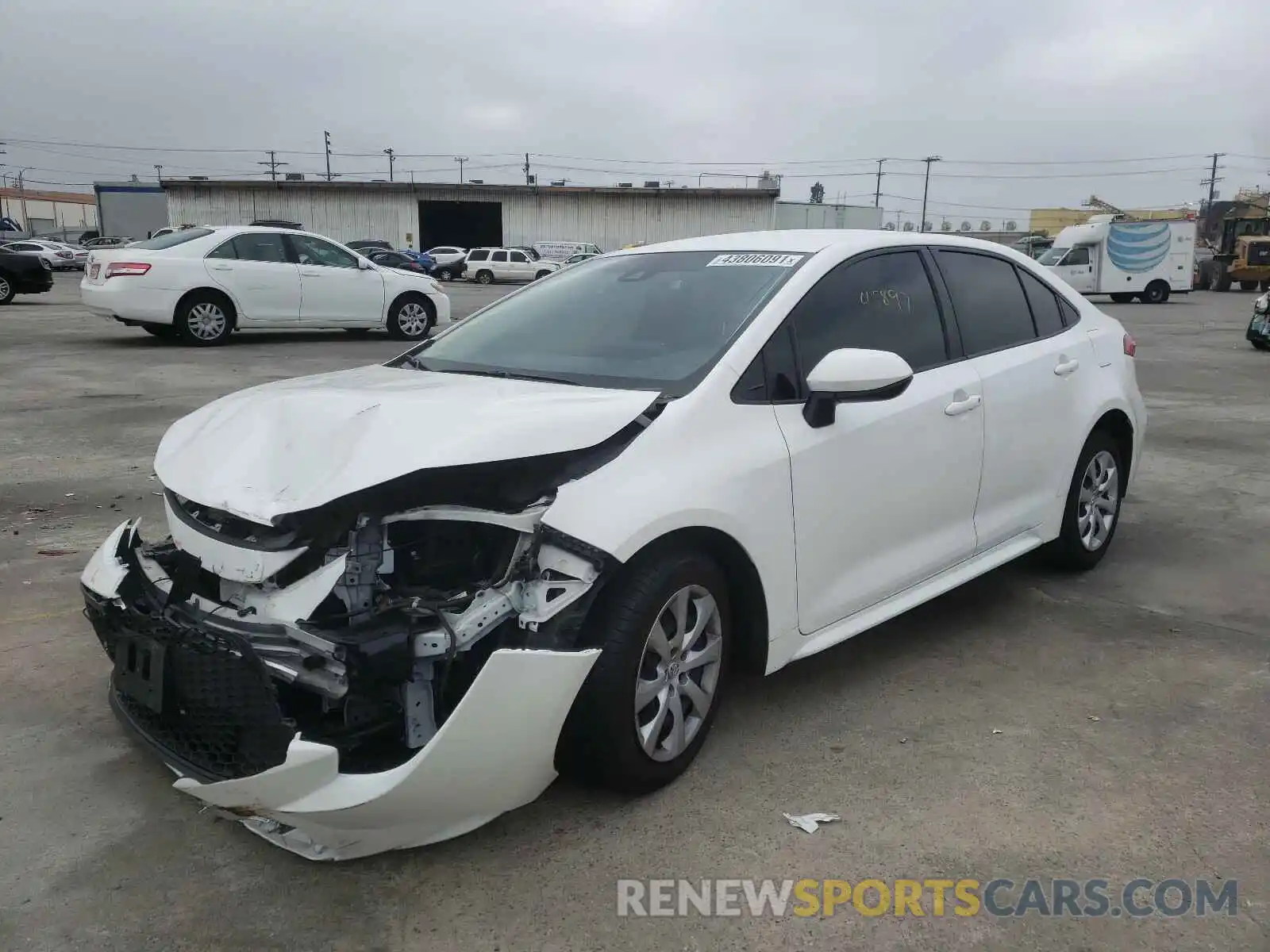 2 Photograph of a damaged car JTDEPRAE8LJ030135 TOYOTA COROLLA 2020