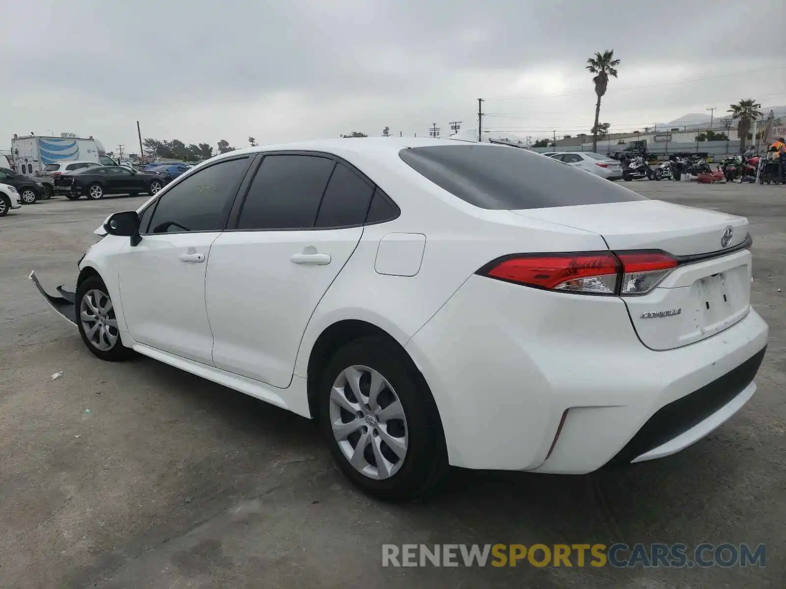 3 Photograph of a damaged car JTDEPRAE8LJ030135 TOYOTA COROLLA 2020