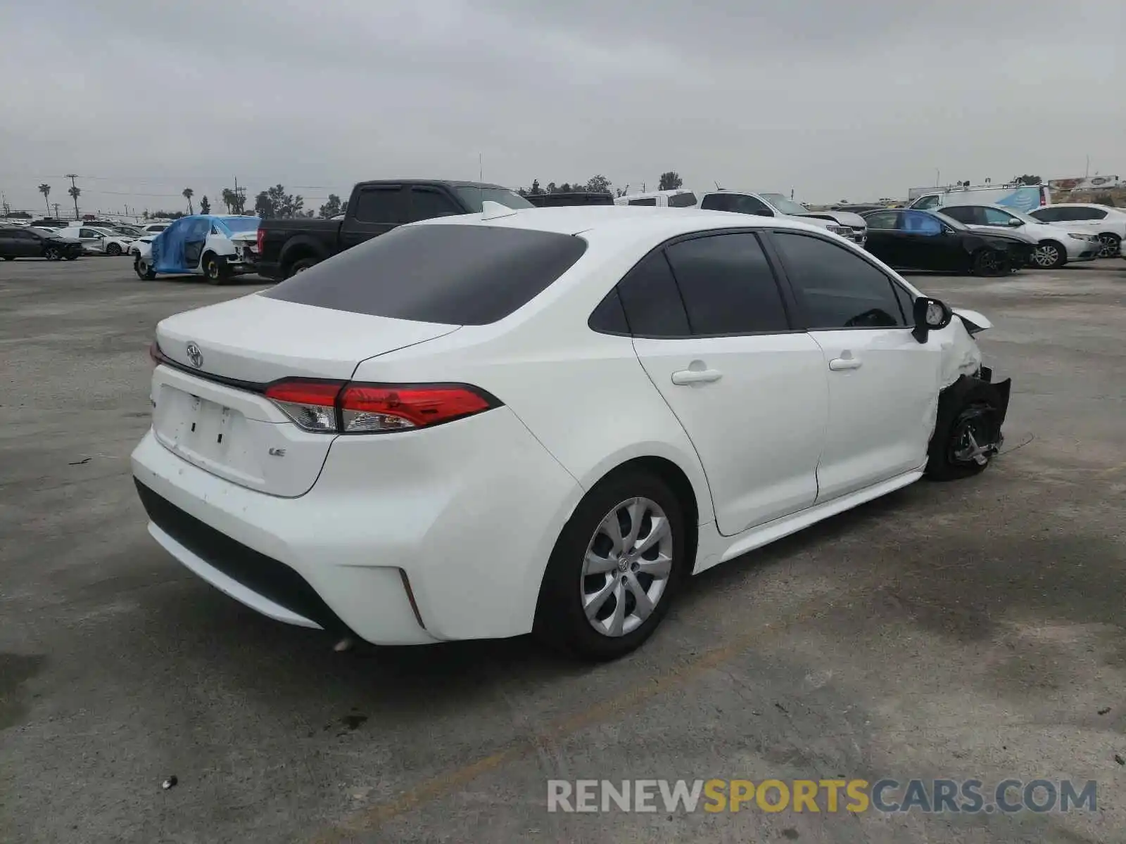 4 Photograph of a damaged car JTDEPRAE8LJ030135 TOYOTA COROLLA 2020