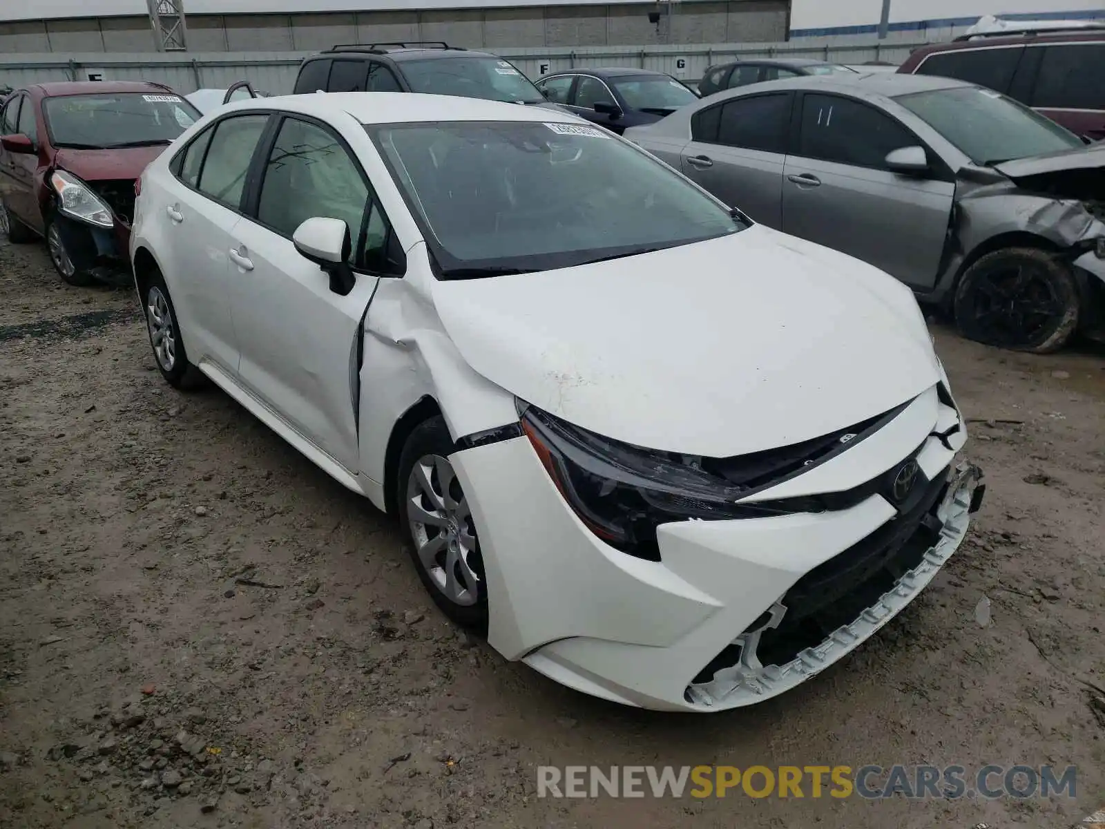 1 Photograph of a damaged car JTDEPRAE8LJ030460 TOYOTA COROLLA 2020