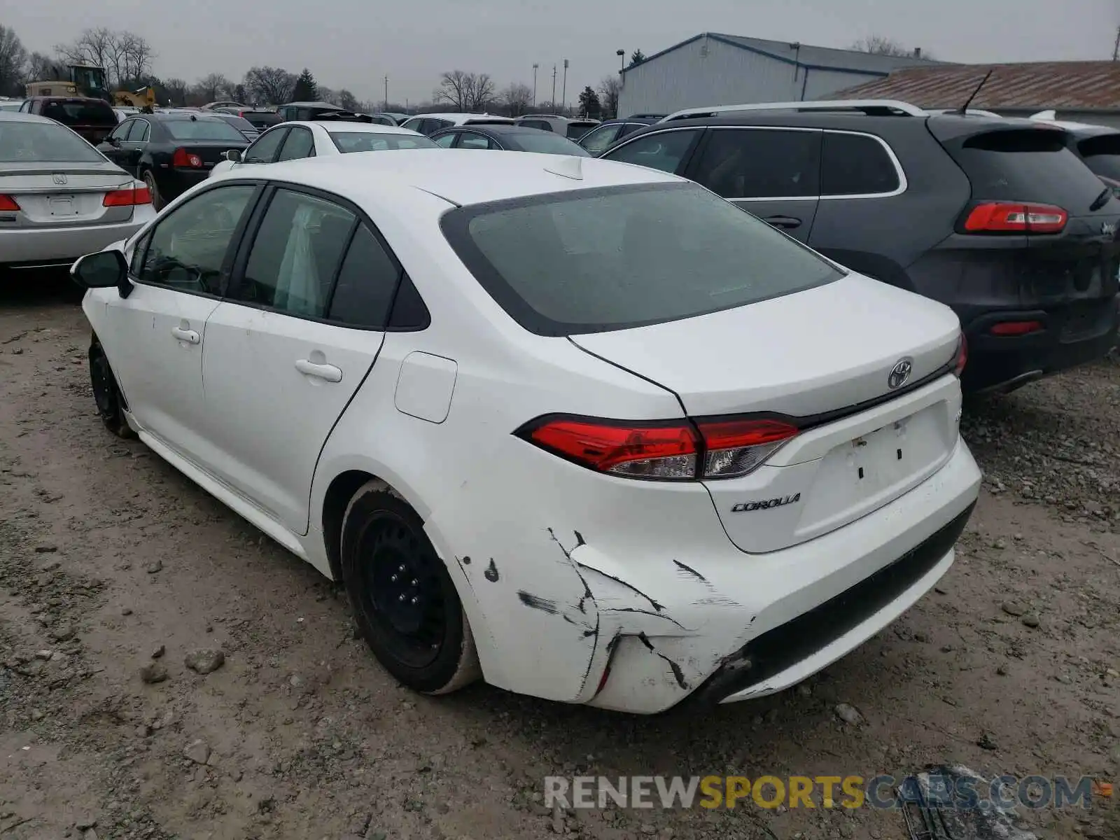 3 Photograph of a damaged car JTDEPRAE8LJ030460 TOYOTA COROLLA 2020