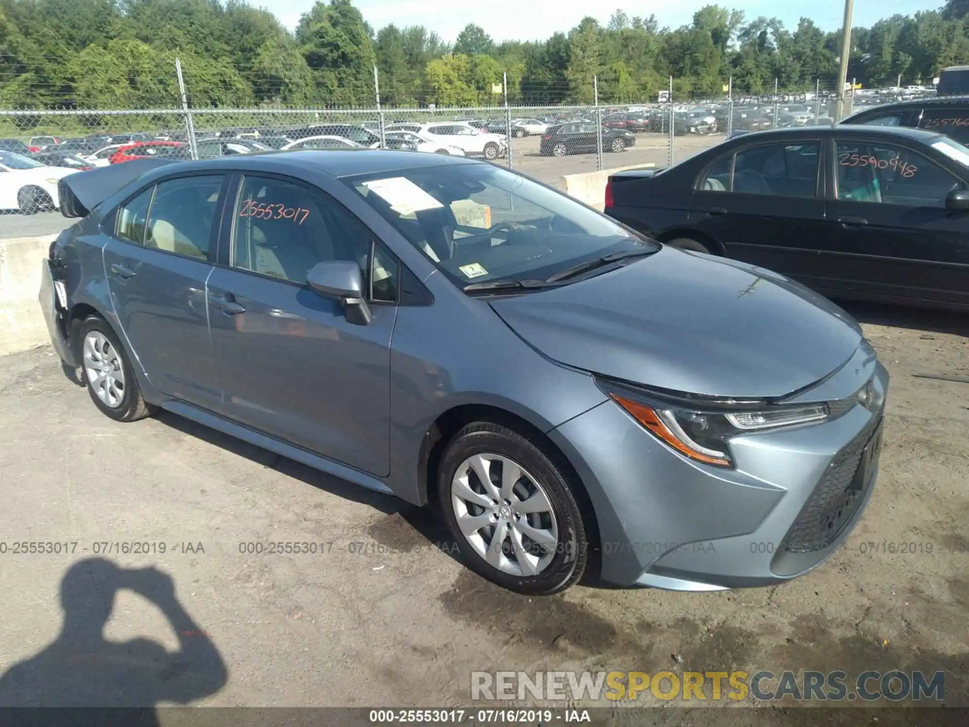 1 Photograph of a damaged car JTDEPRAE8LJ030510 TOYOTA COROLLA 2020