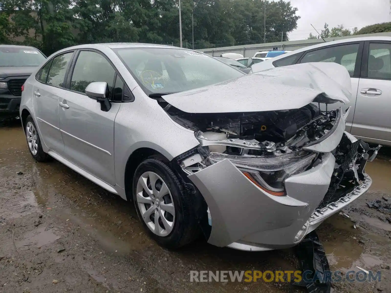 1 Photograph of a damaged car JTDEPRAE8LJ030782 TOYOTA COROLLA 2020