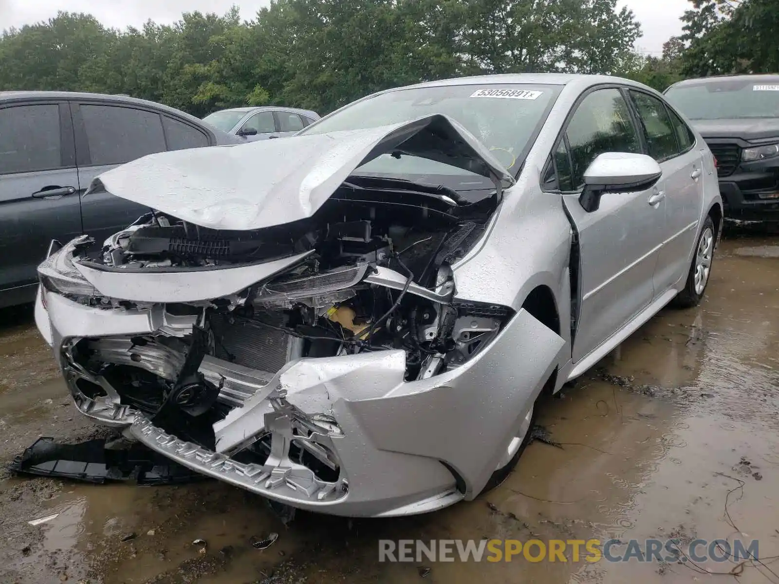 2 Photograph of a damaged car JTDEPRAE8LJ030782 TOYOTA COROLLA 2020