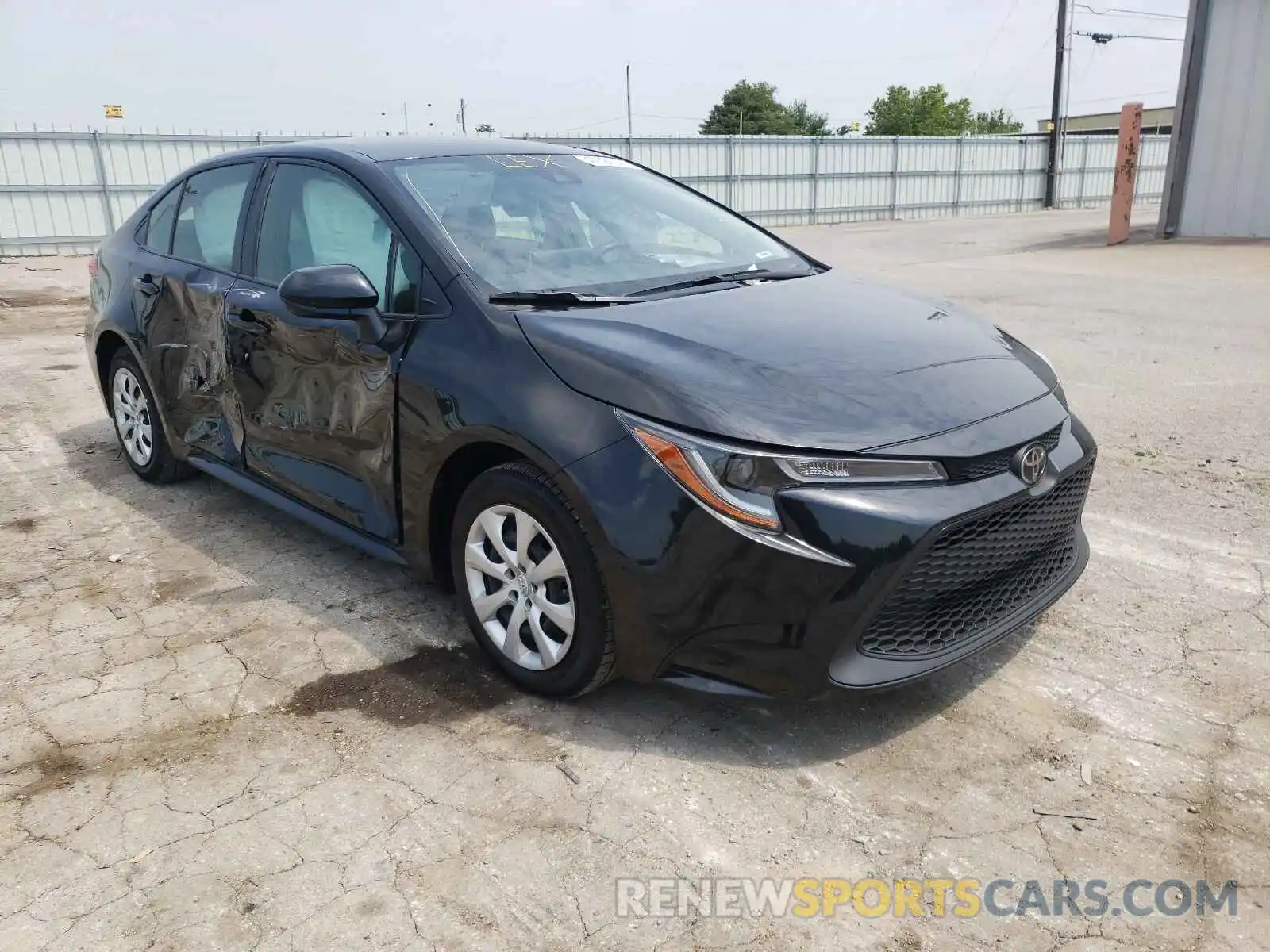 1 Photograph of a damaged car JTDEPRAE8LJ031205 TOYOTA COROLLA 2020