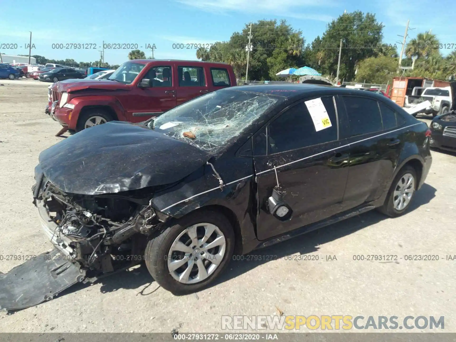 2 Photograph of a damaged car JTDEPRAE8LJ032063 TOYOTA COROLLA 2020