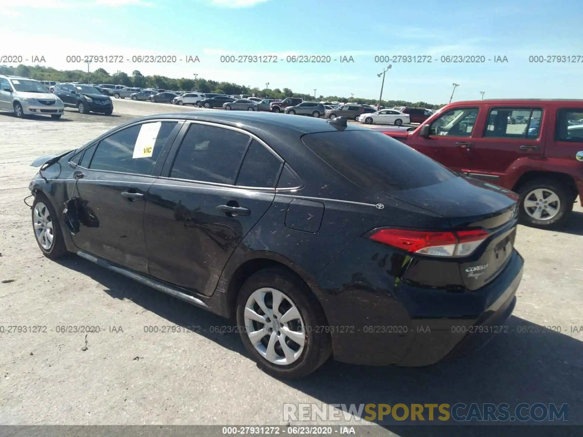 3 Photograph of a damaged car JTDEPRAE8LJ032063 TOYOTA COROLLA 2020