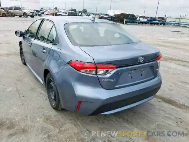 3 Photograph of a damaged car JTDEPRAE8LJ032080 TOYOTA COROLLA 2020