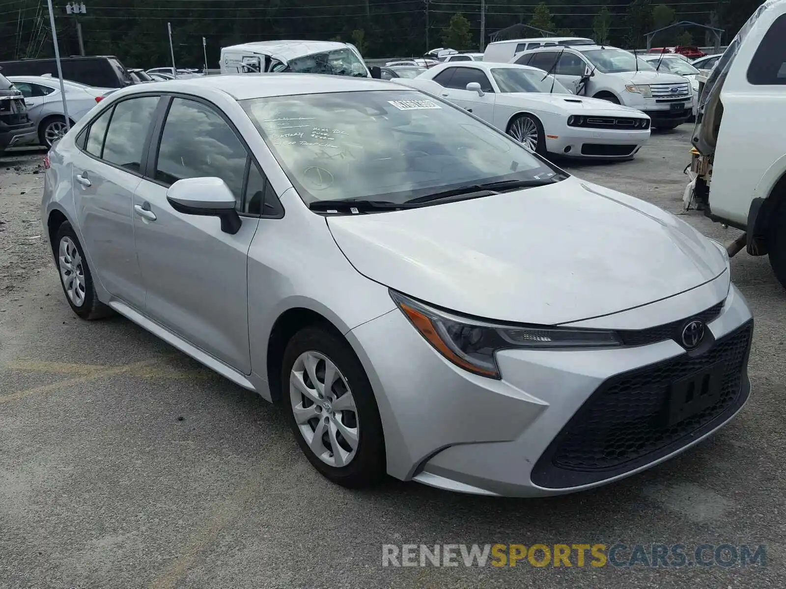 1 Photograph of a damaged car JTDEPRAE8LJ032712 TOYOTA COROLLA 2020