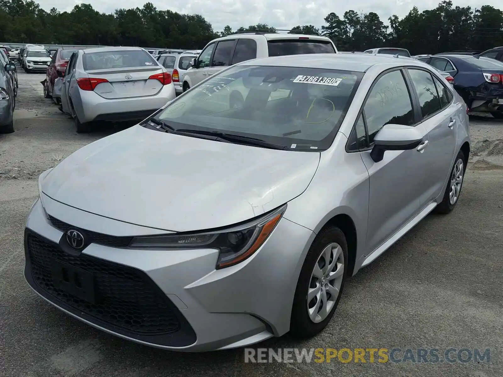 2 Photograph of a damaged car JTDEPRAE8LJ032712 TOYOTA COROLLA 2020