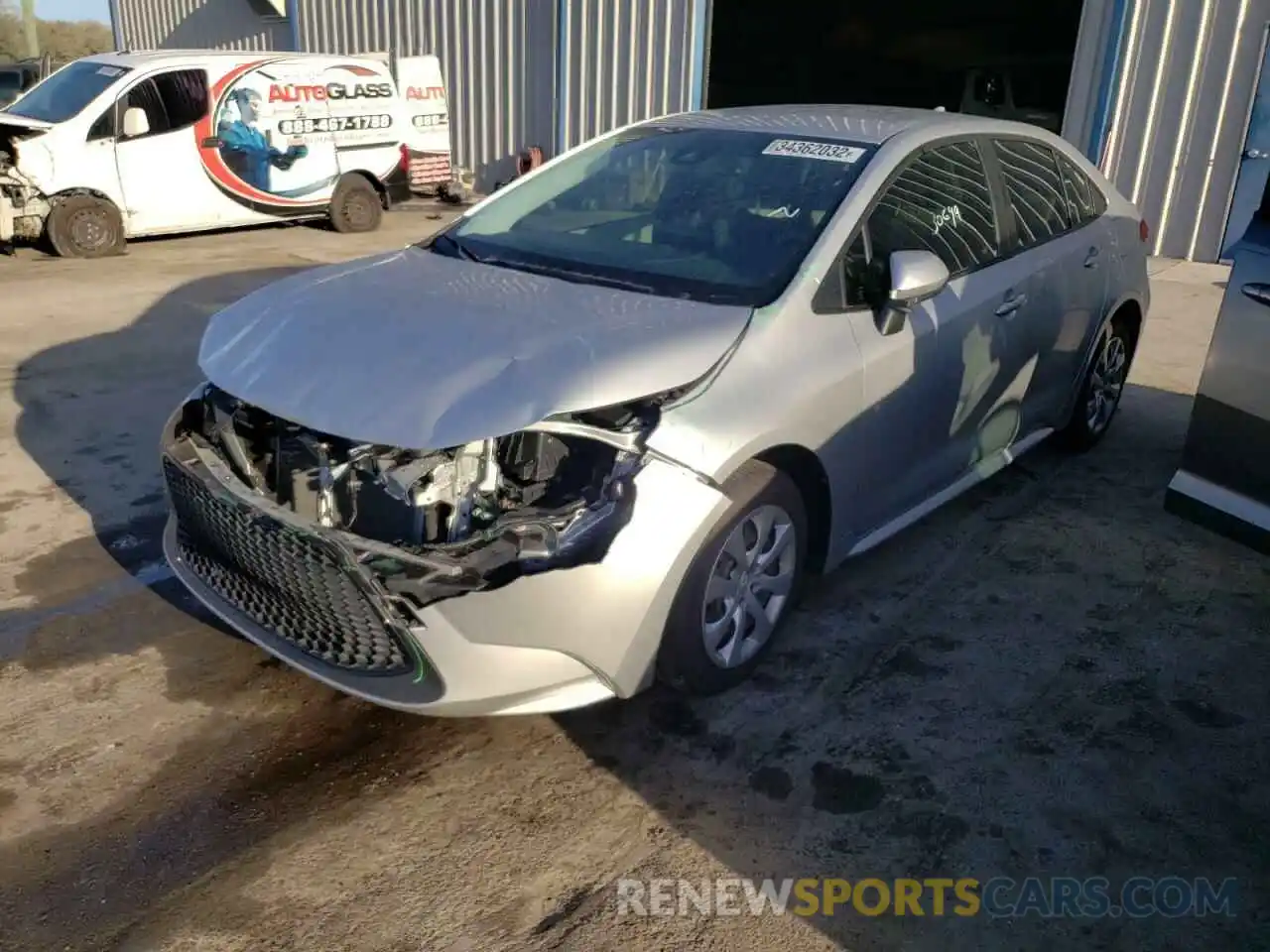 2 Photograph of a damaged car JTDEPRAE8LJ032757 TOYOTA COROLLA 2020