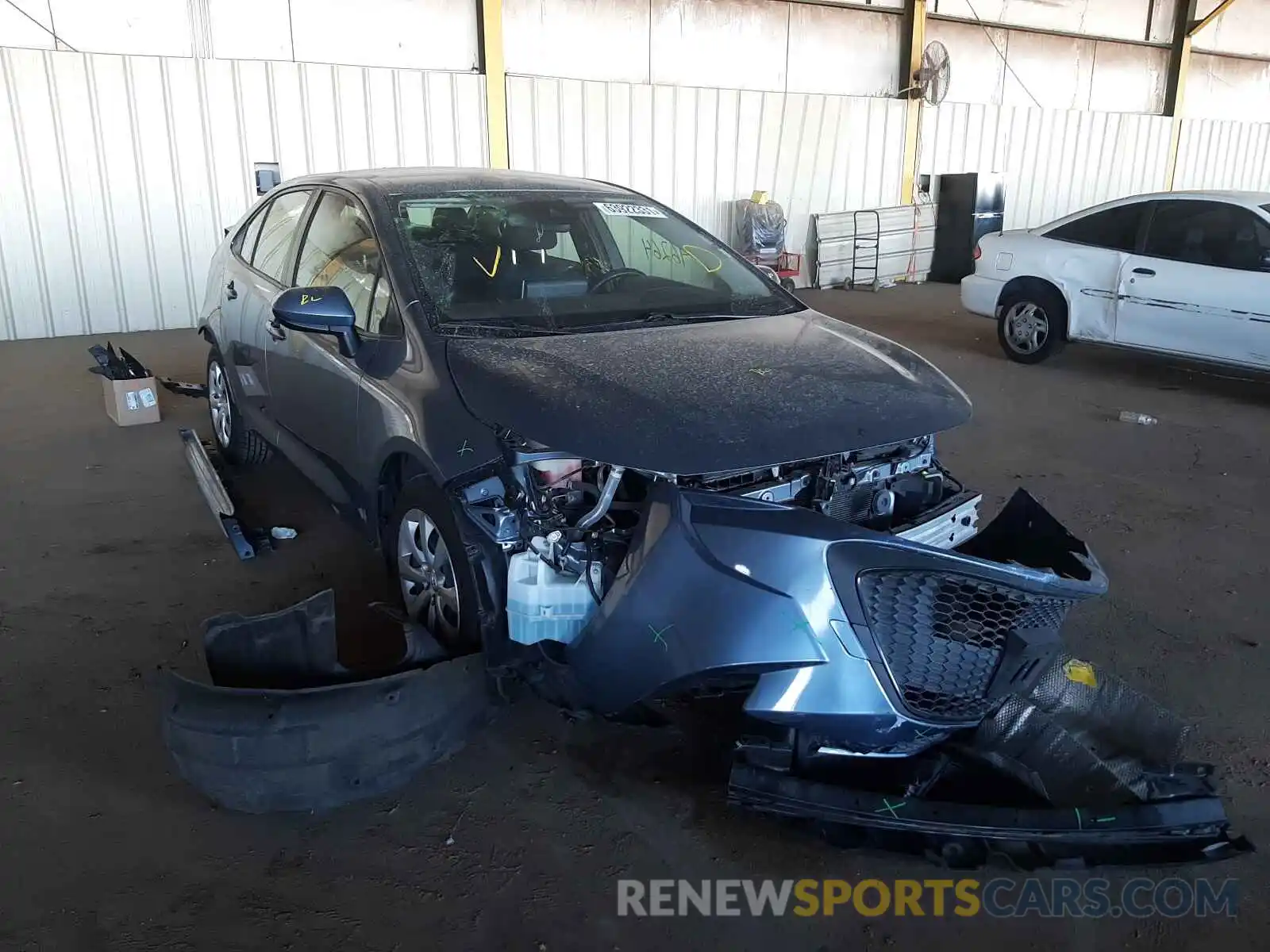 1 Photograph of a damaged car JTDEPRAE8LJ032998 TOYOTA COROLLA 2020