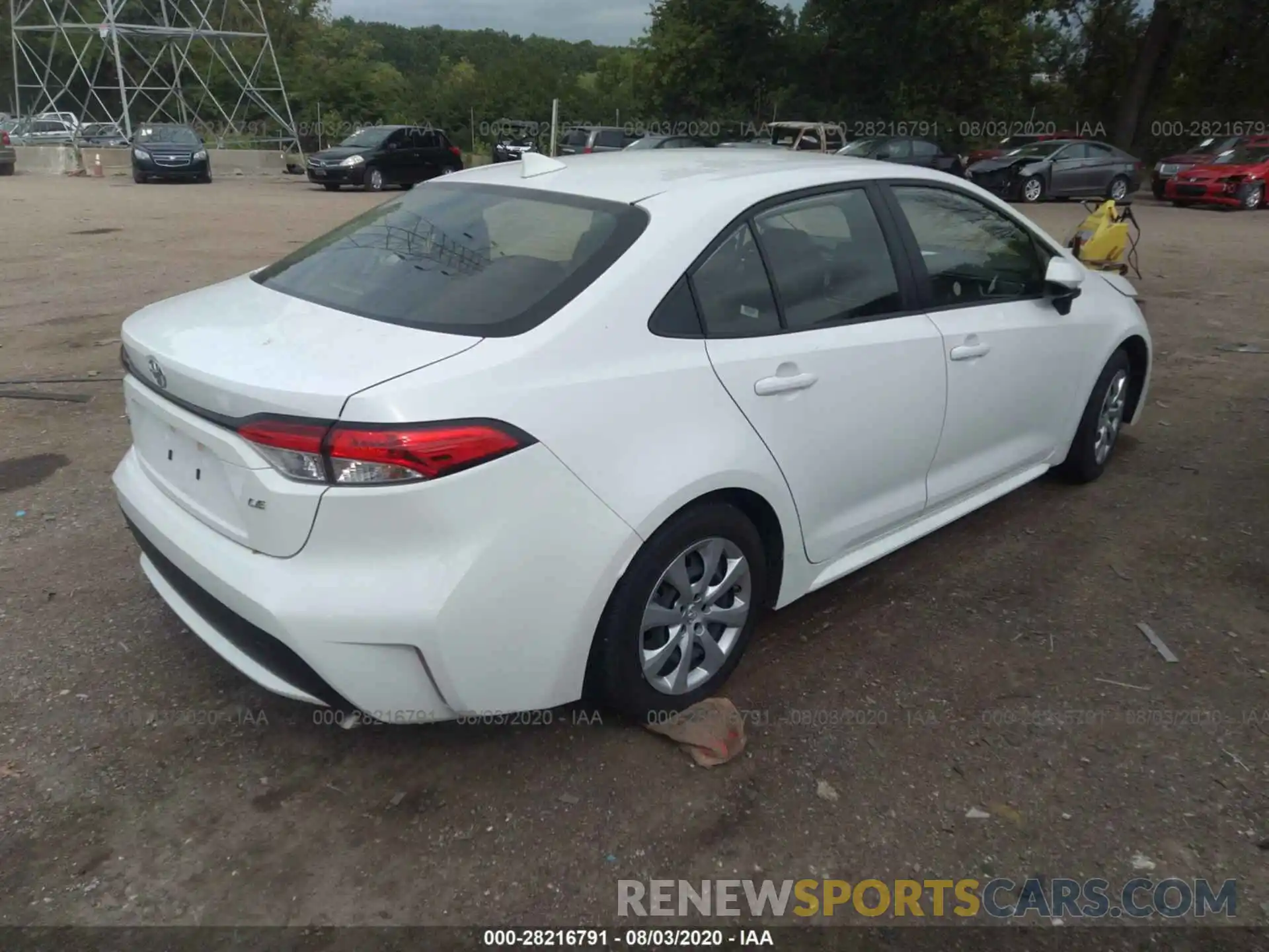 4 Photograph of a damaged car JTDEPRAE8LJ033018 TOYOTA COROLLA 2020