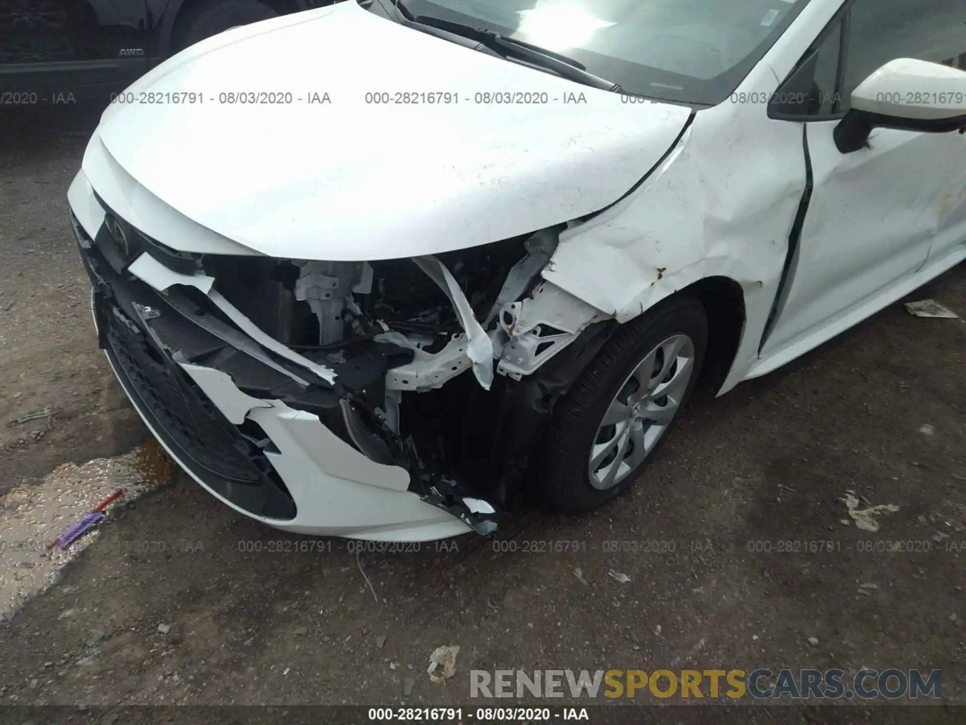 6 Photograph of a damaged car JTDEPRAE8LJ033018 TOYOTA COROLLA 2020