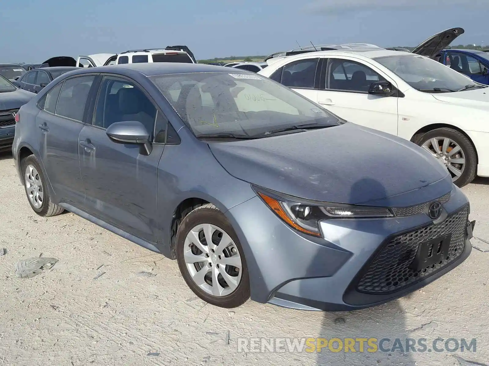 1 Photograph of a damaged car JTDEPRAE8LJ034346 TOYOTA COROLLA 2020