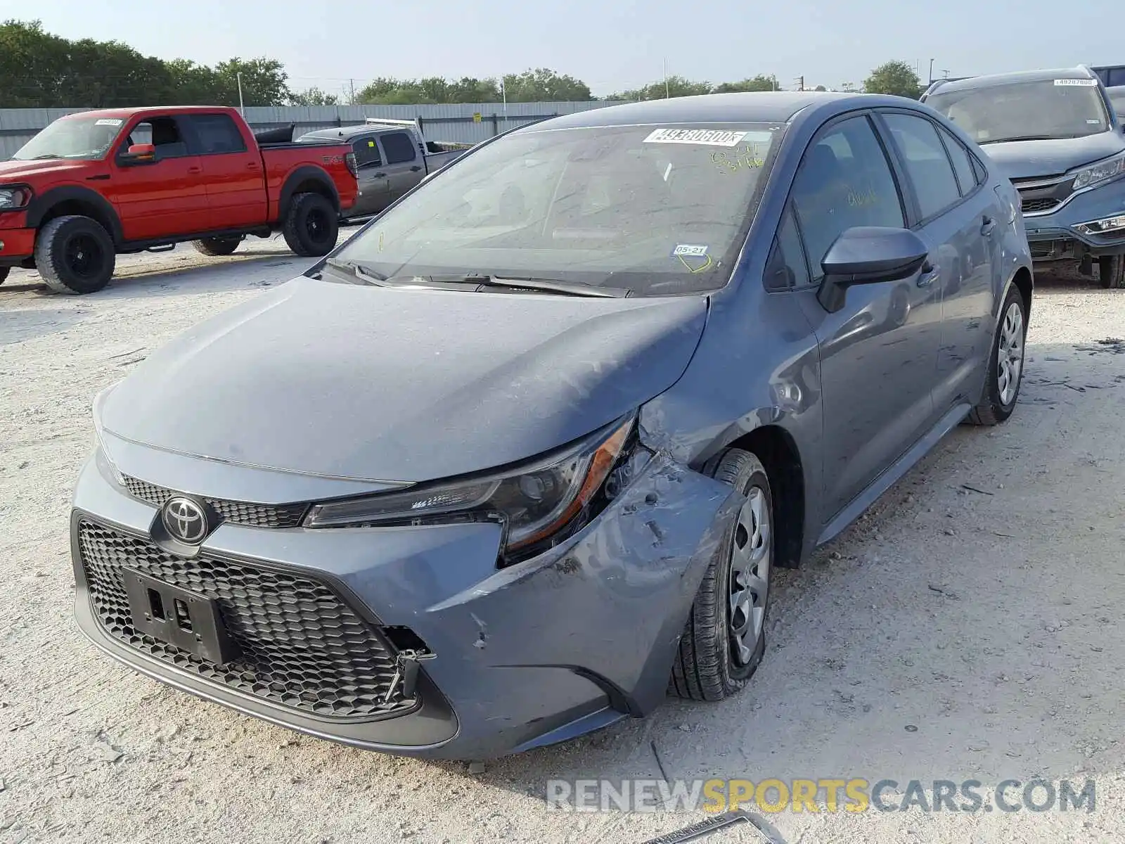 2 Photograph of a damaged car JTDEPRAE8LJ034346 TOYOTA COROLLA 2020