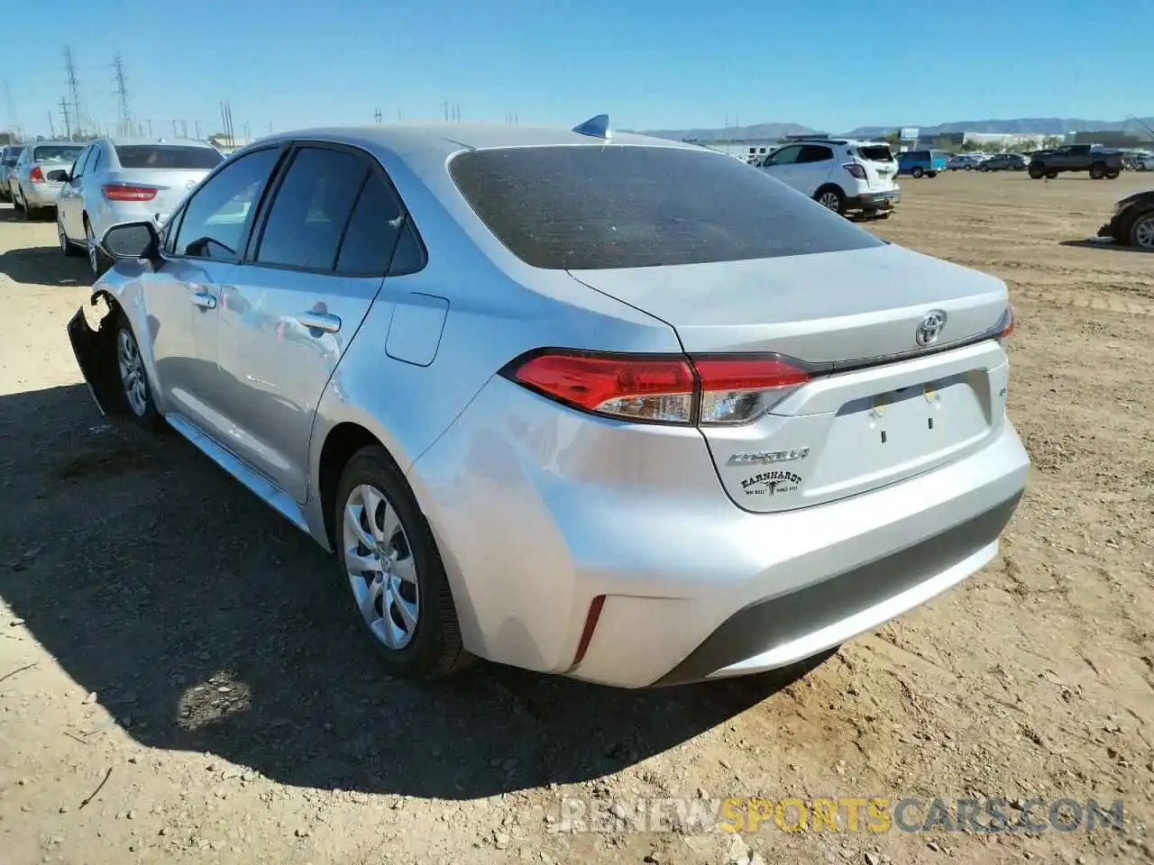 3 Photograph of a damaged car JTDEPRAE8LJ034413 TOYOTA COROLLA 2020