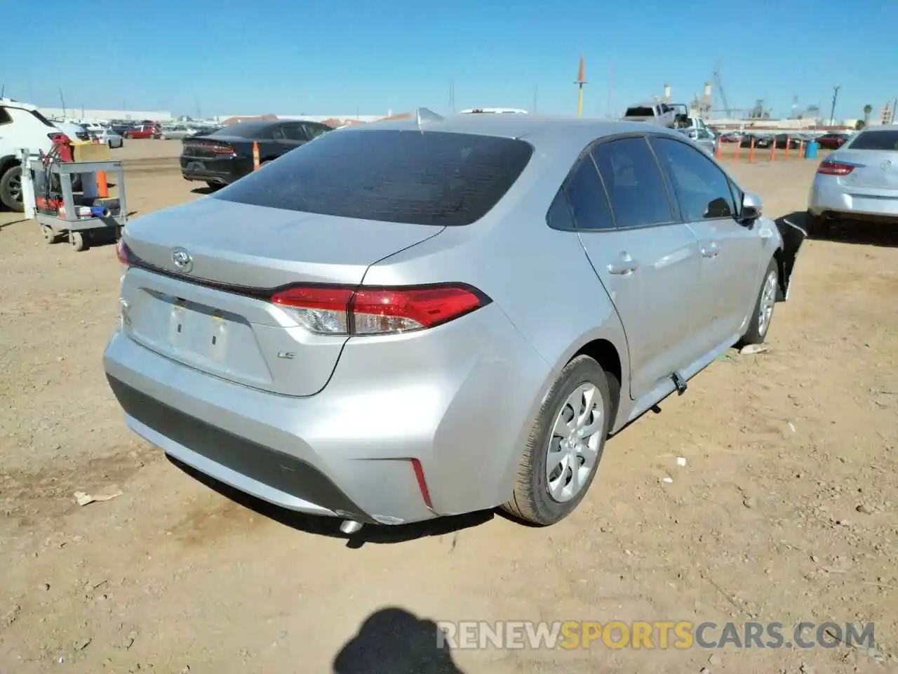 4 Photograph of a damaged car JTDEPRAE8LJ034413 TOYOTA COROLLA 2020