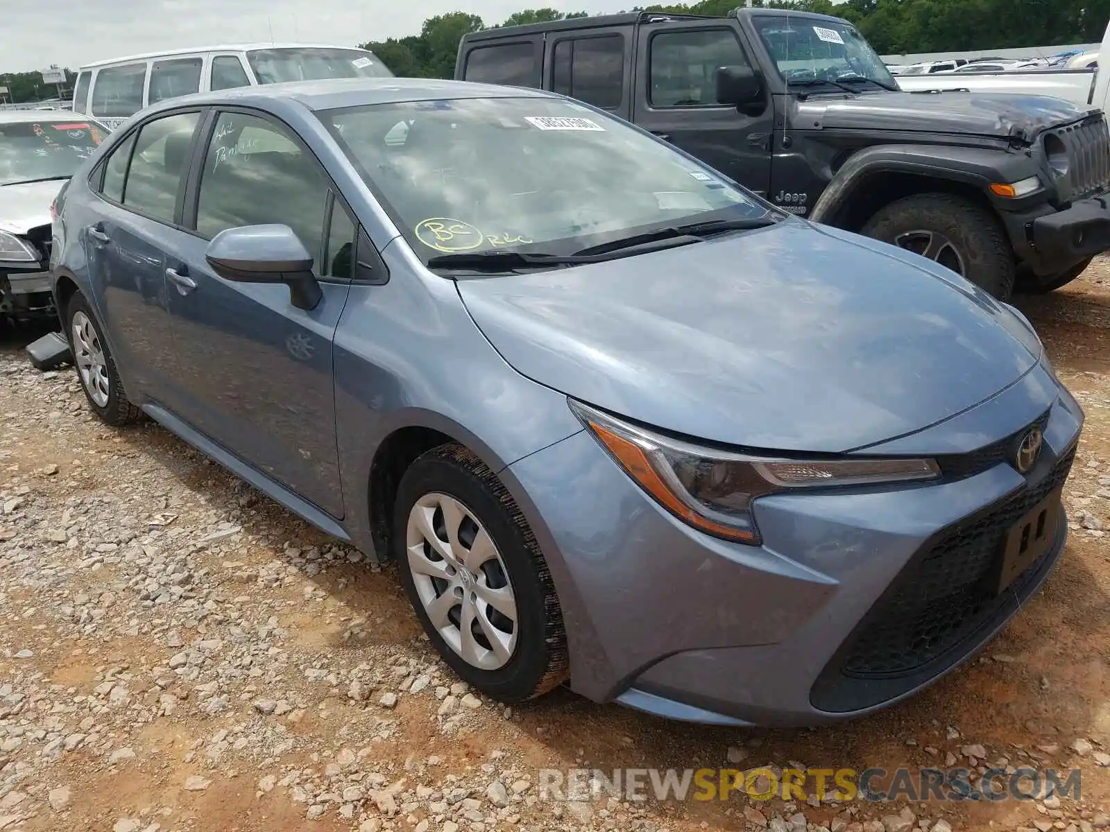 1 Photograph of a damaged car JTDEPRAE8LJ034427 TOYOTA COROLLA 2020